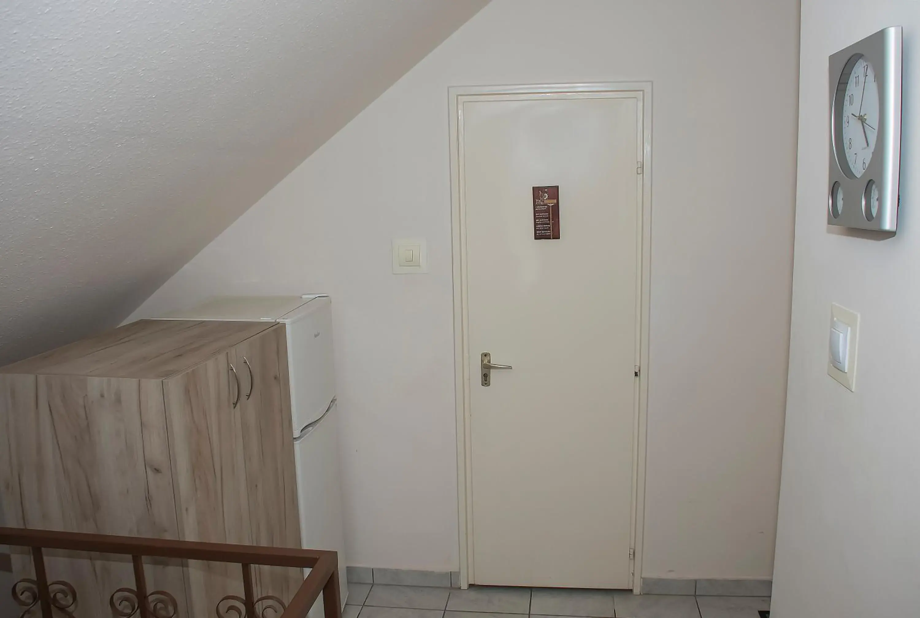 Twin Room with Private External Bathroom in Tiszafa Vendégház Nagykanizsa Twin Room with Private External Bathroom in Tiszafa Vendégház Nagykanizsa