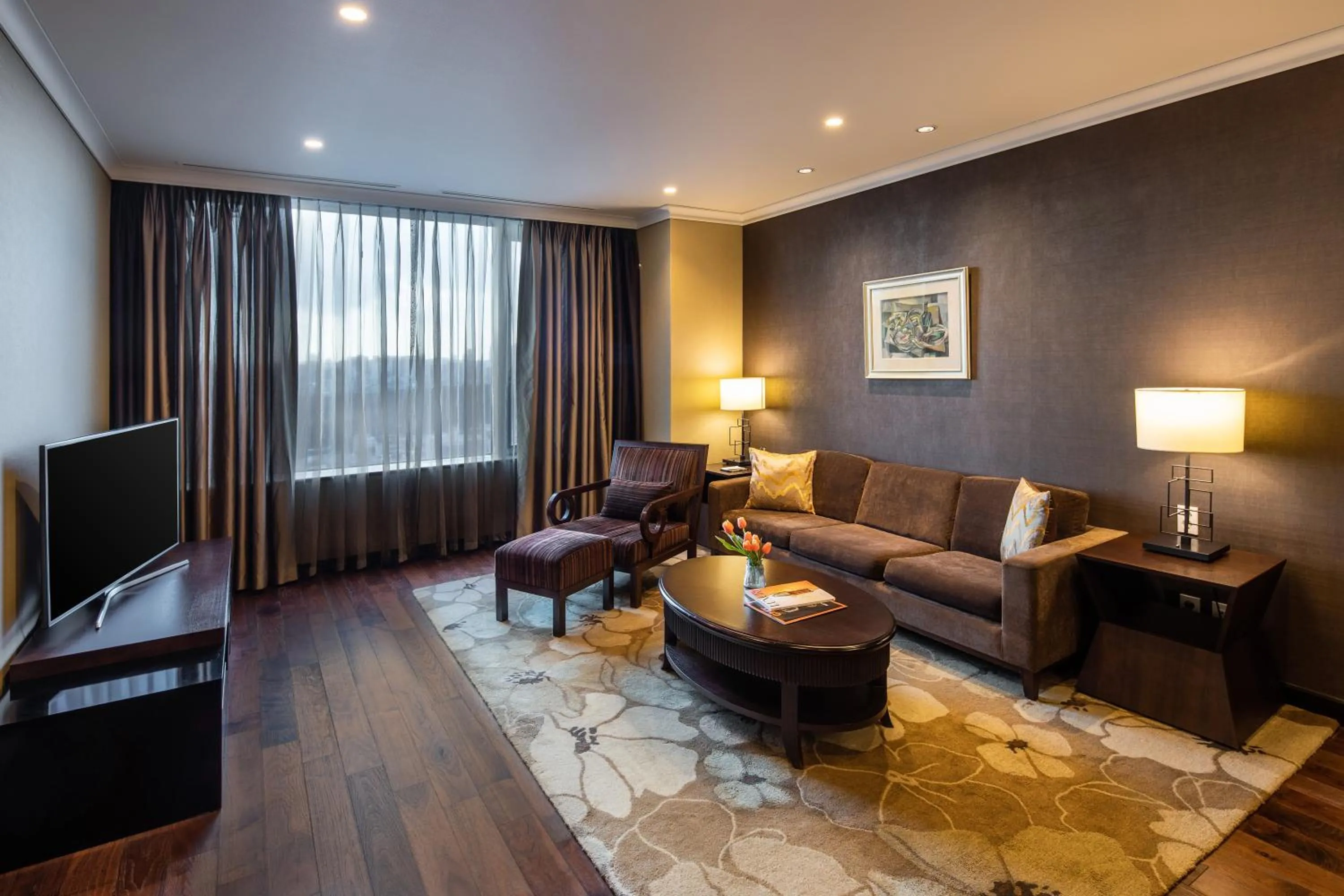 Living room in Oakwood Premier Coex Center Seoul