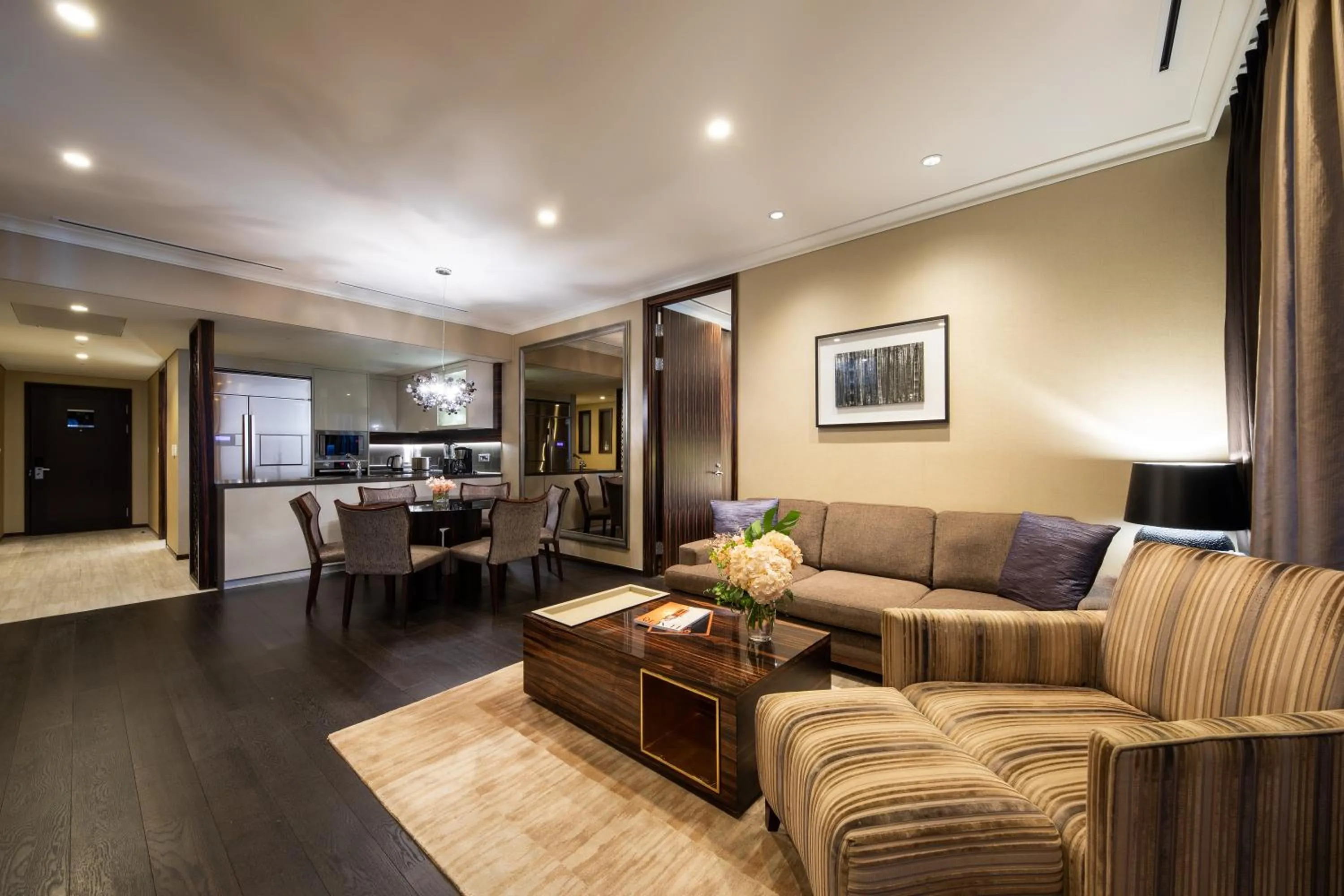 Living room in Oakwood Premier Coex Center Seoul