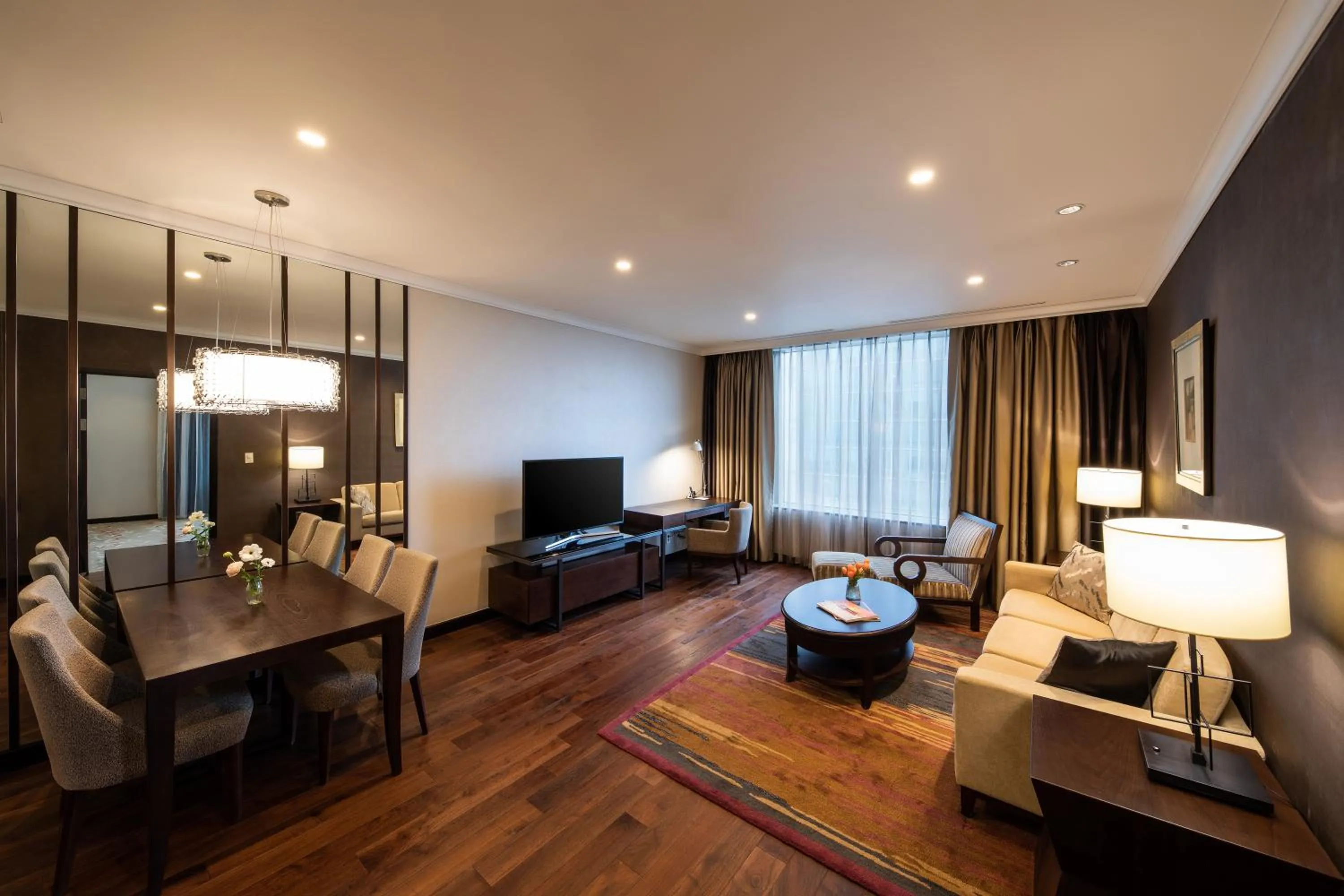 Living room in Oakwood Premier Coex Center Seoul