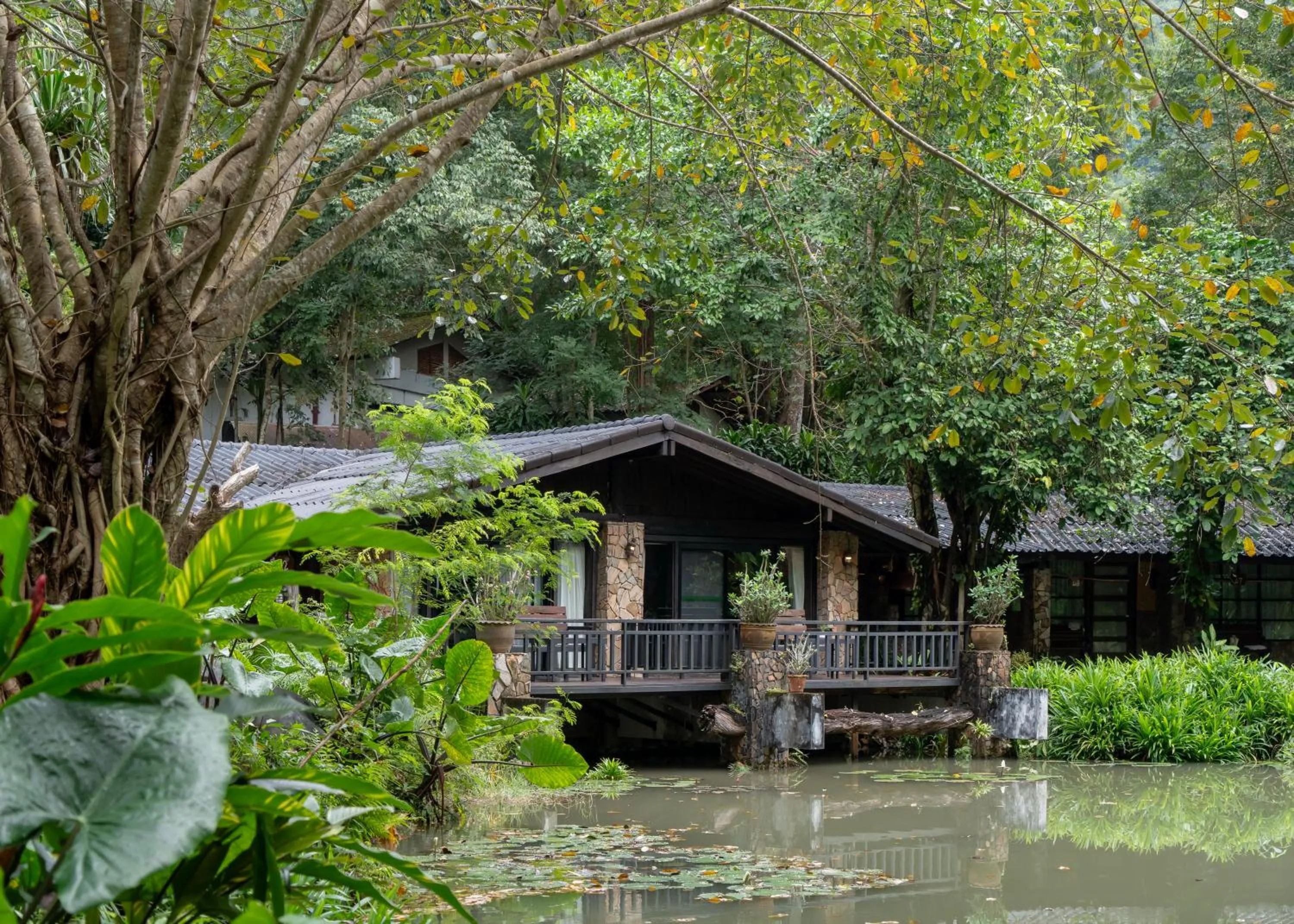 Natural landscape in Home Phutoey River Kwai Hotspring & Nature Resort