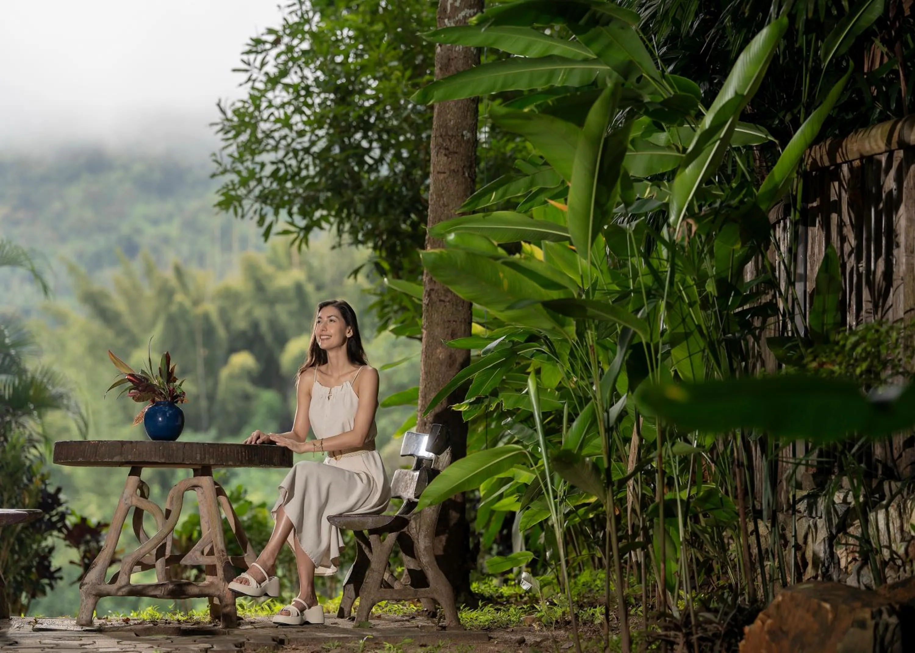 Natural landscape in Home Phutoey River Kwai Hotspring & Nature Resort