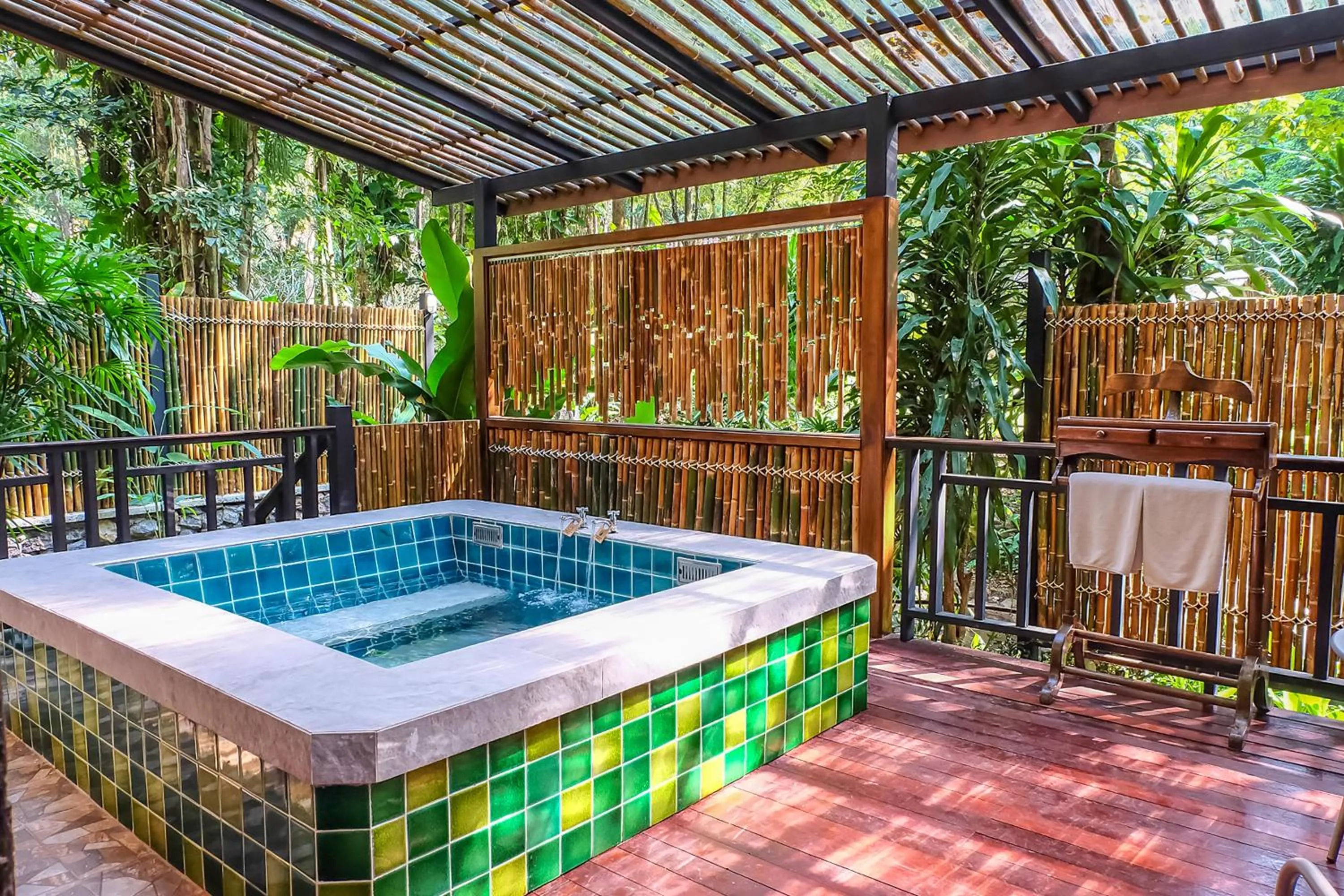 Hot Spring Bath in Home Phutoey River Kwai Hotspring & Nature Resort