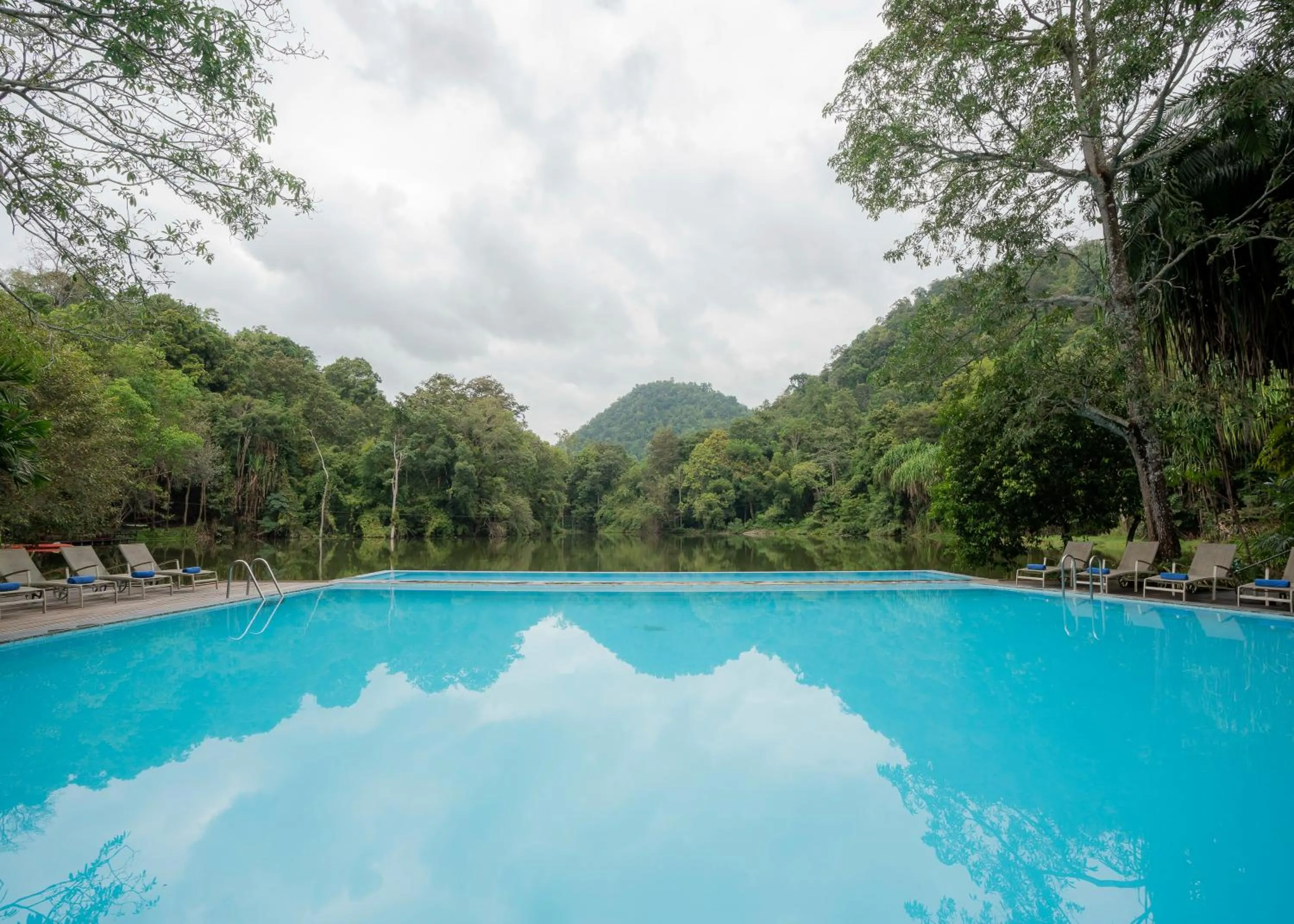 Swimming pool in Home Phutoey River Kwai Hotspring & Nature Resort