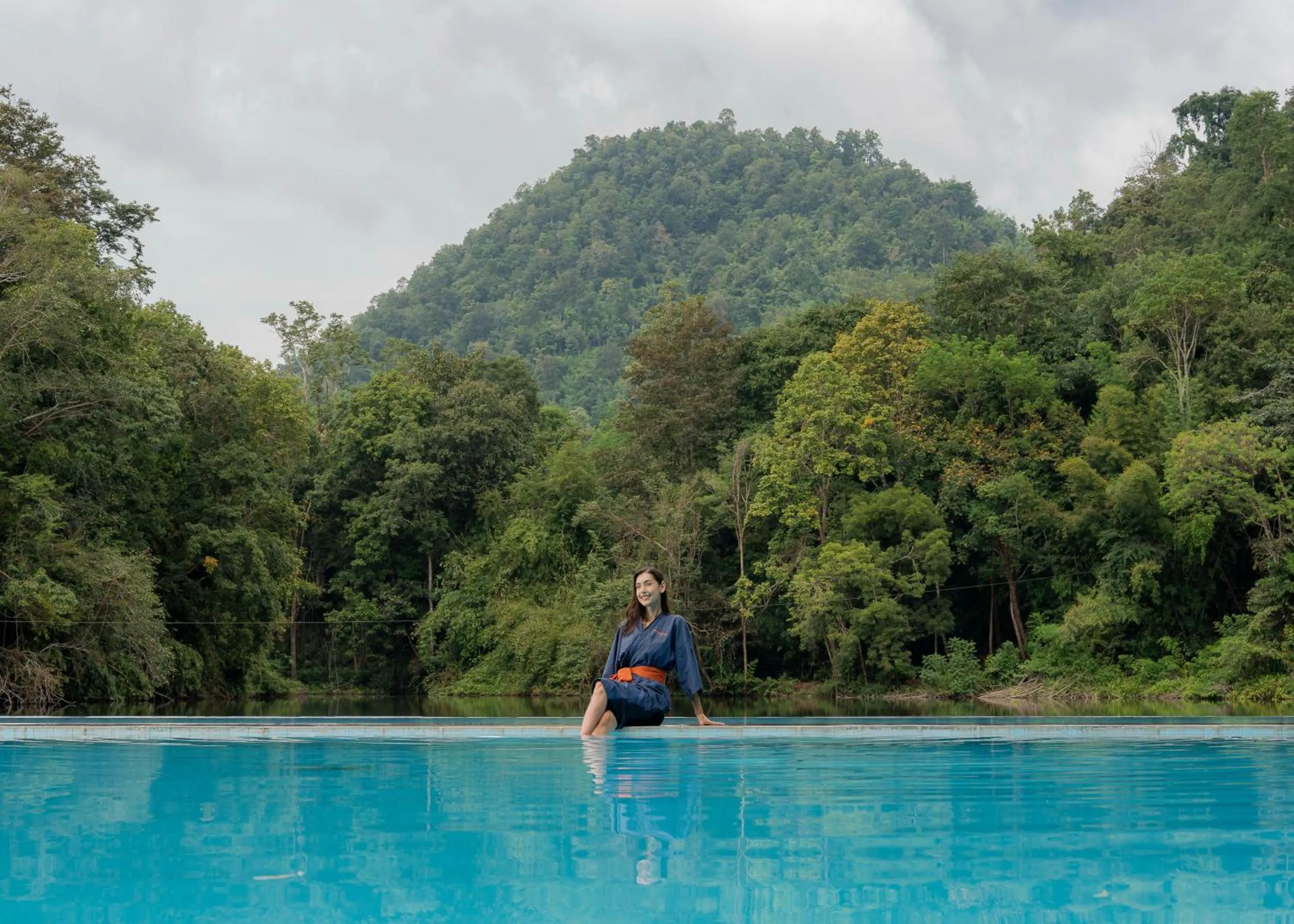 Natural landscape in Home Phutoey River Kwai Hotspring & Nature Resort