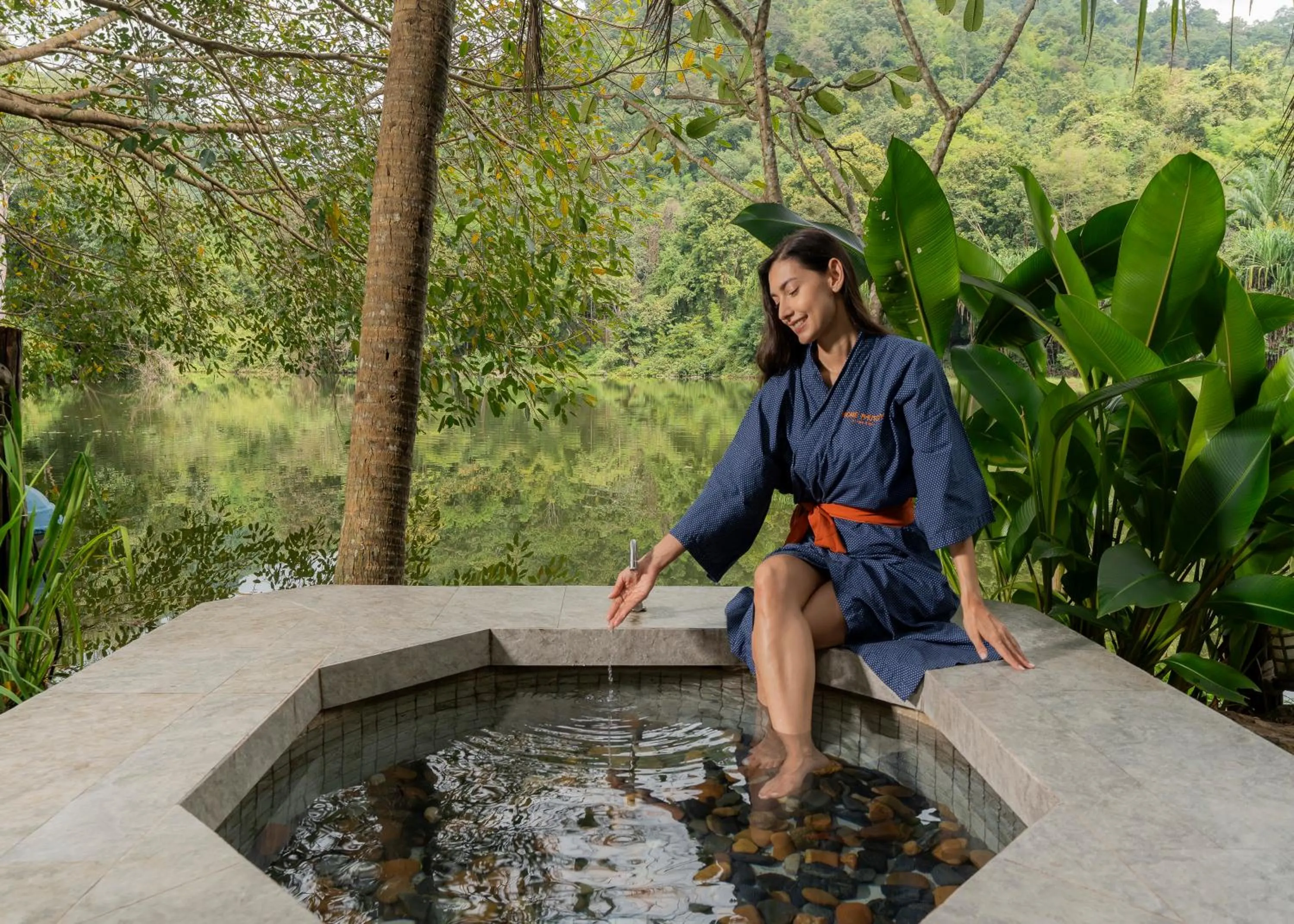 Natural landscape in Home Phutoey River Kwai Hotspring & Nature Resort