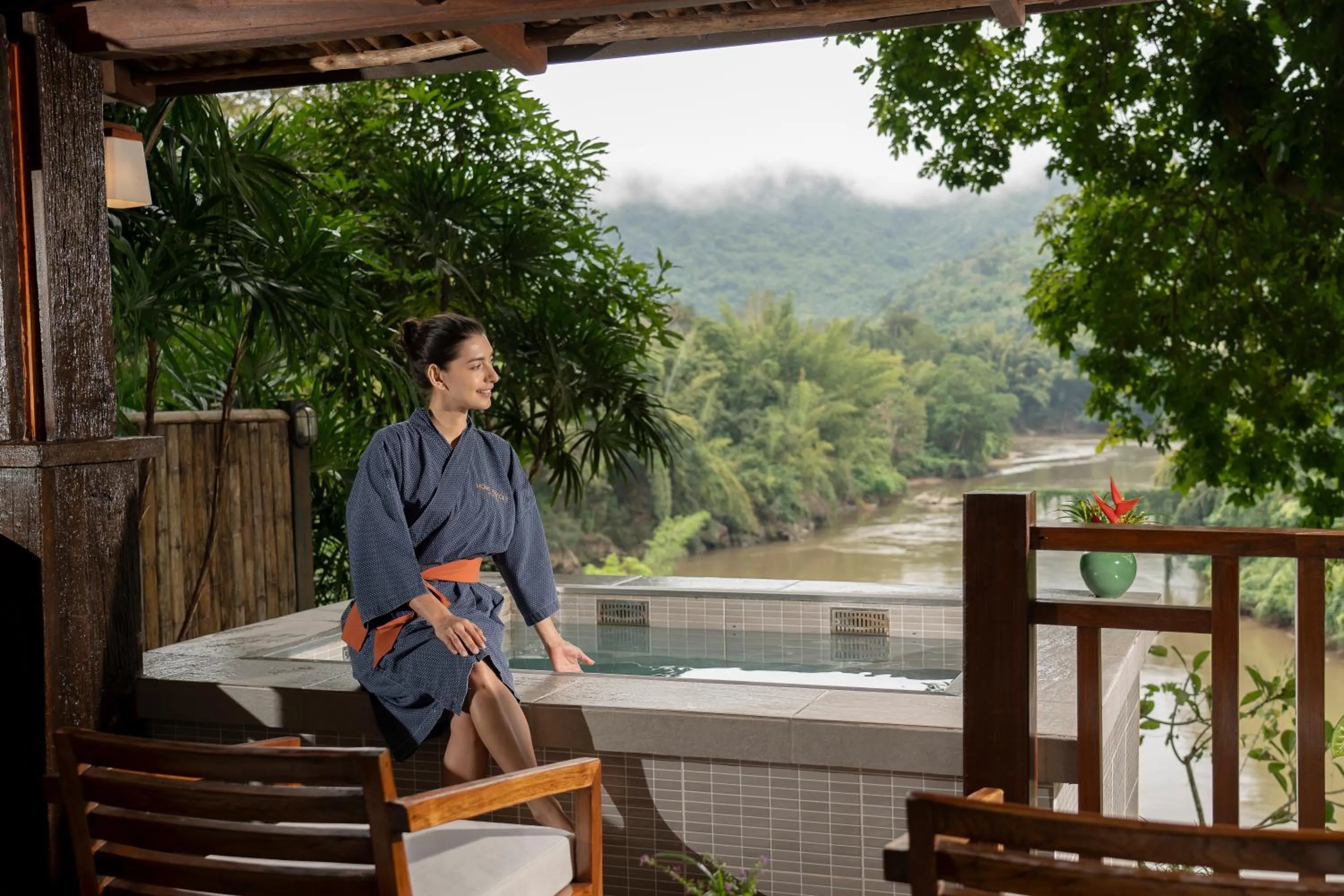 Balcony/Terrace in Home Phutoey River Kwai Hotspring & Nature Resort