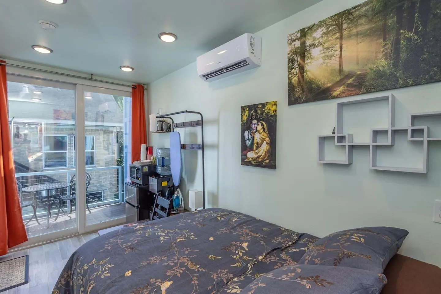 Bed in East Downtown Micro-luxe Container Living Pod #9