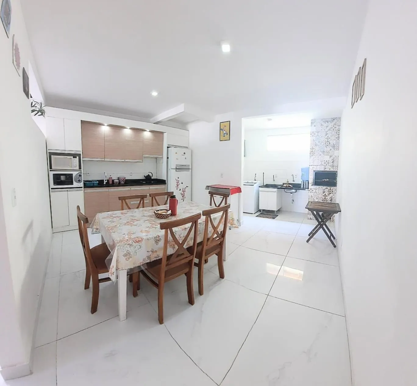 Kitchen or kitchenette in Casa na praia de ingleses