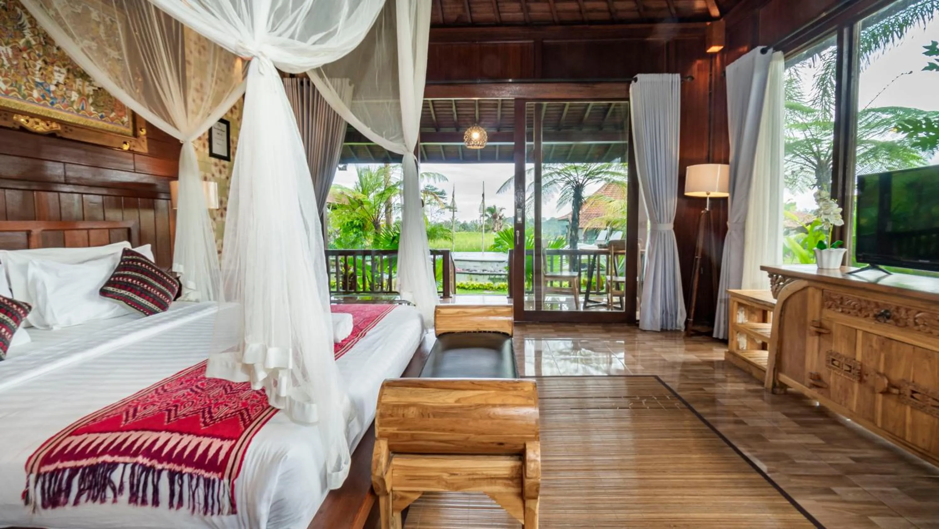 View (from property/room), Bed in Umakelod Sebatu Villas