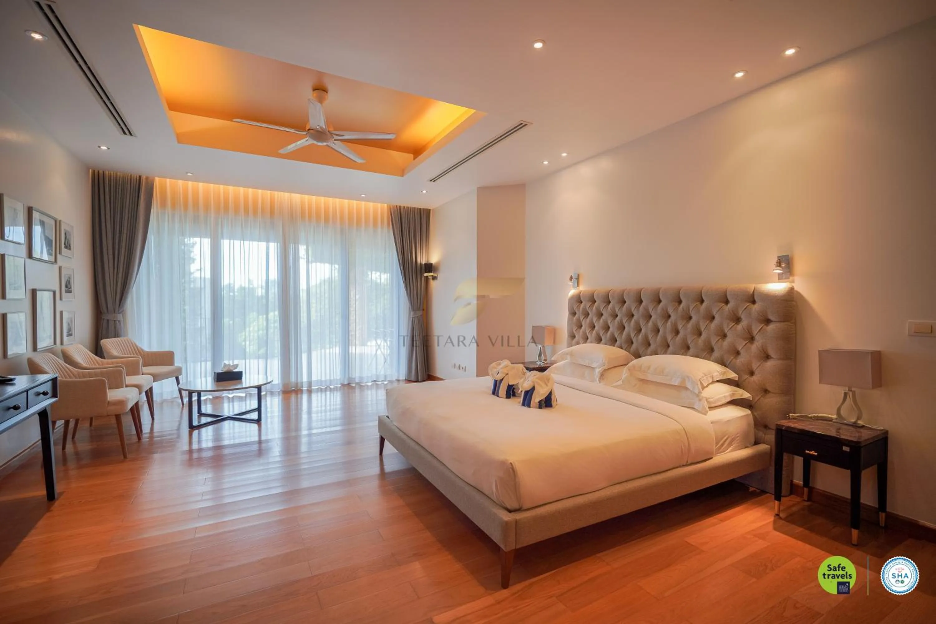 Bed in Teetara Villa Patong