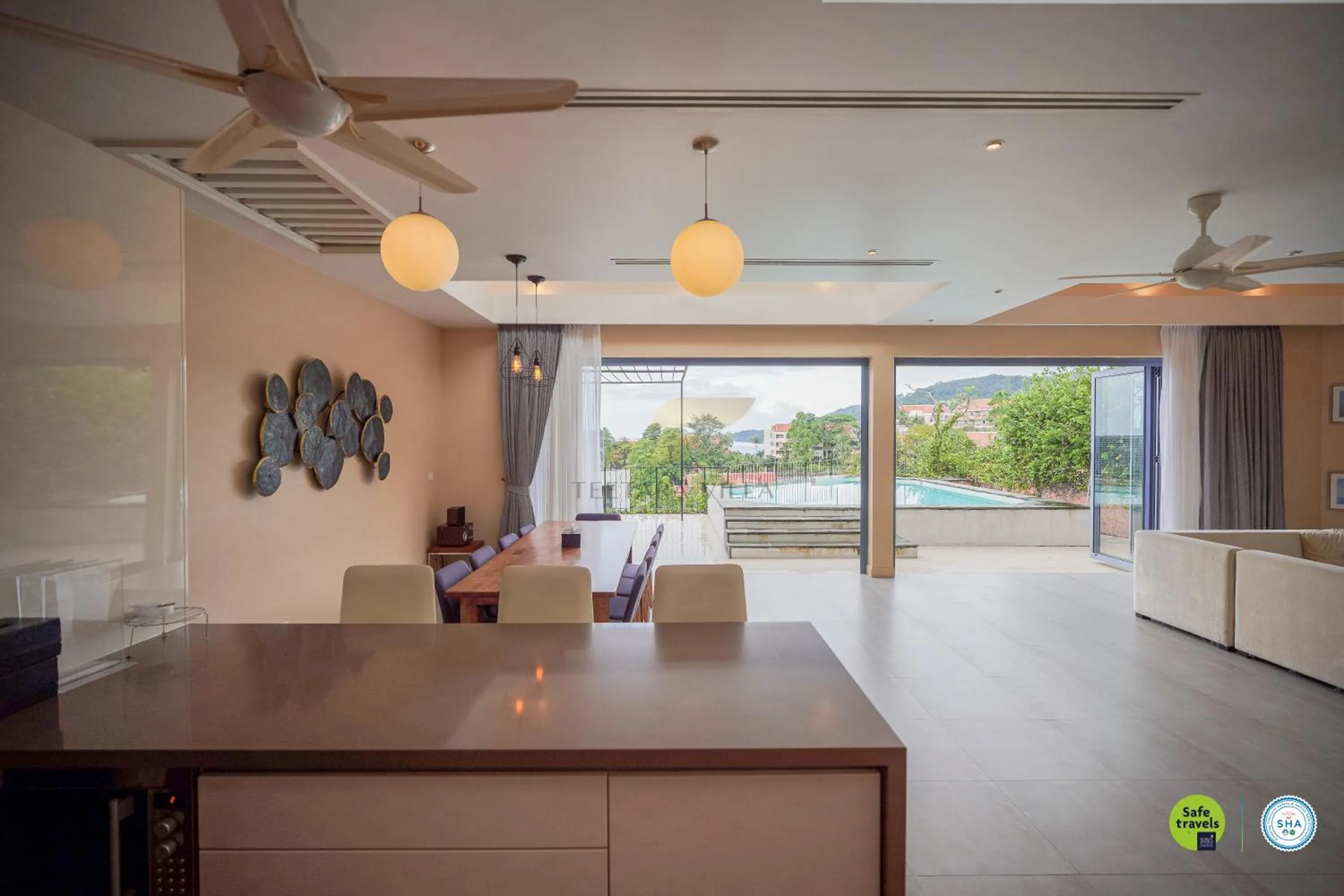 Living room in Teetara Villa Patong