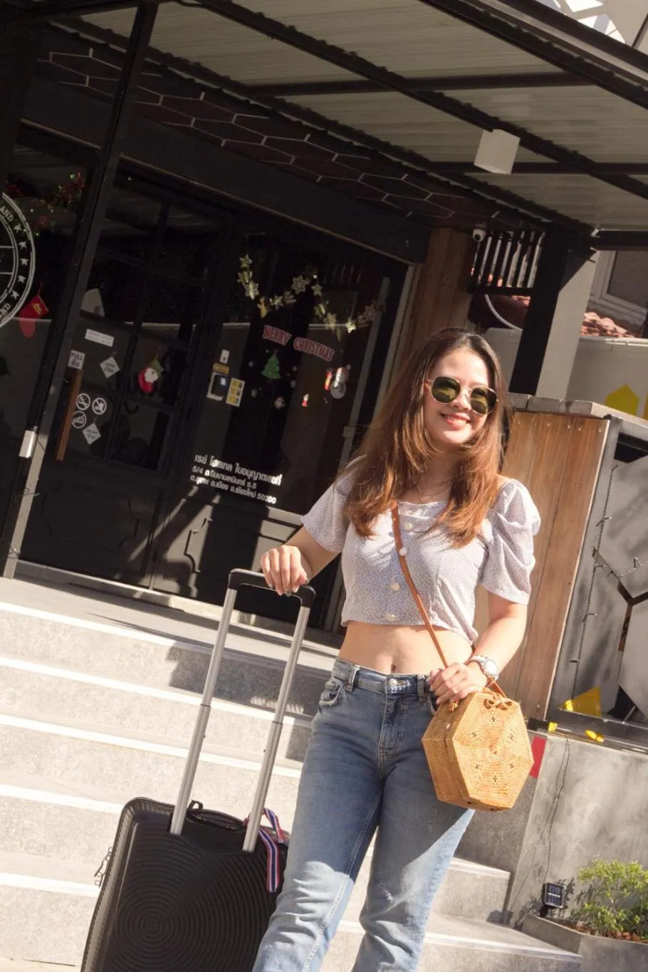 Facade/entrance in Ray Hostel