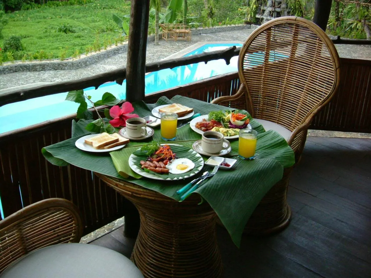 Breakfast in Palau Plantation Resort