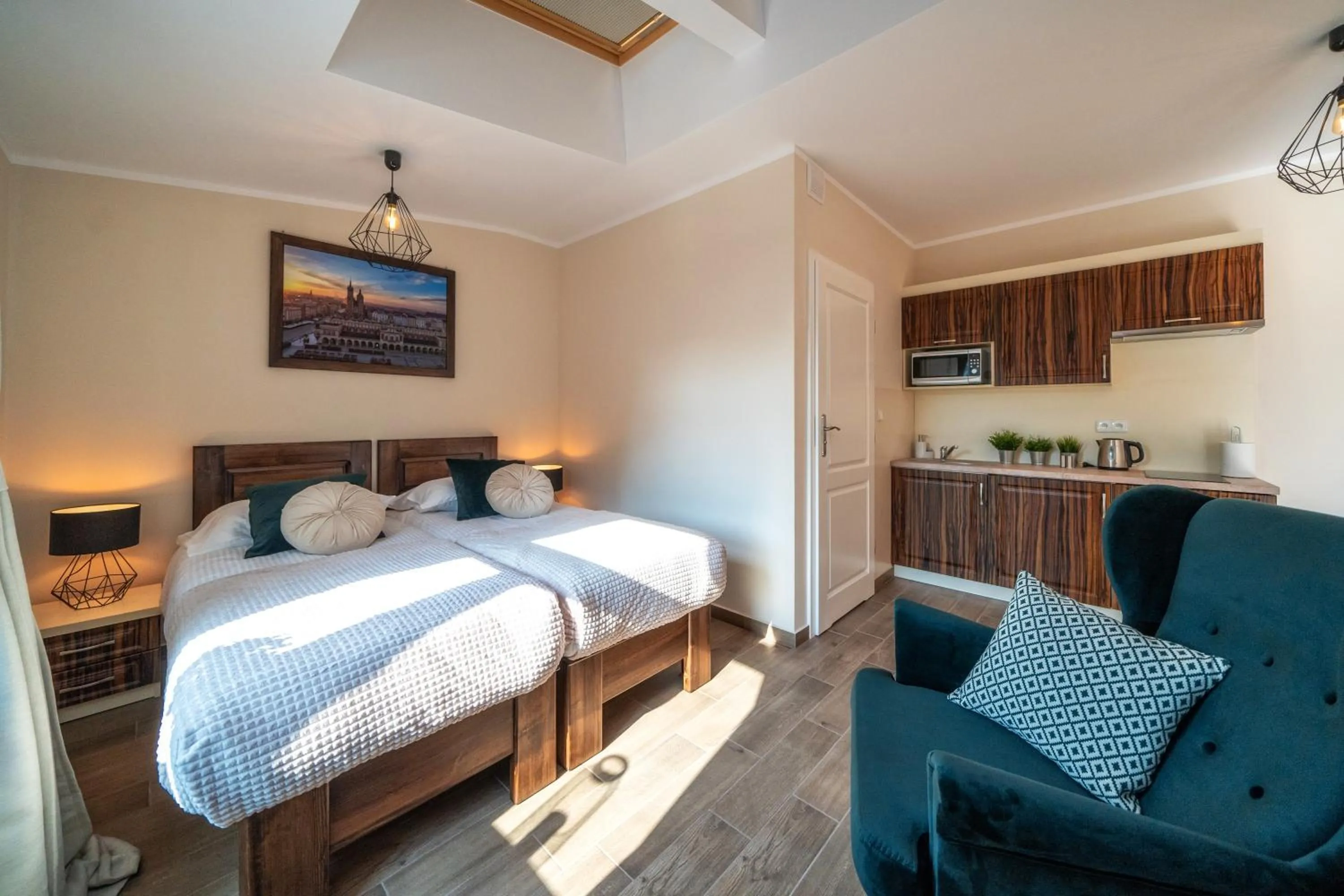 Bedroom, Bed in Apartments 17 Szewska