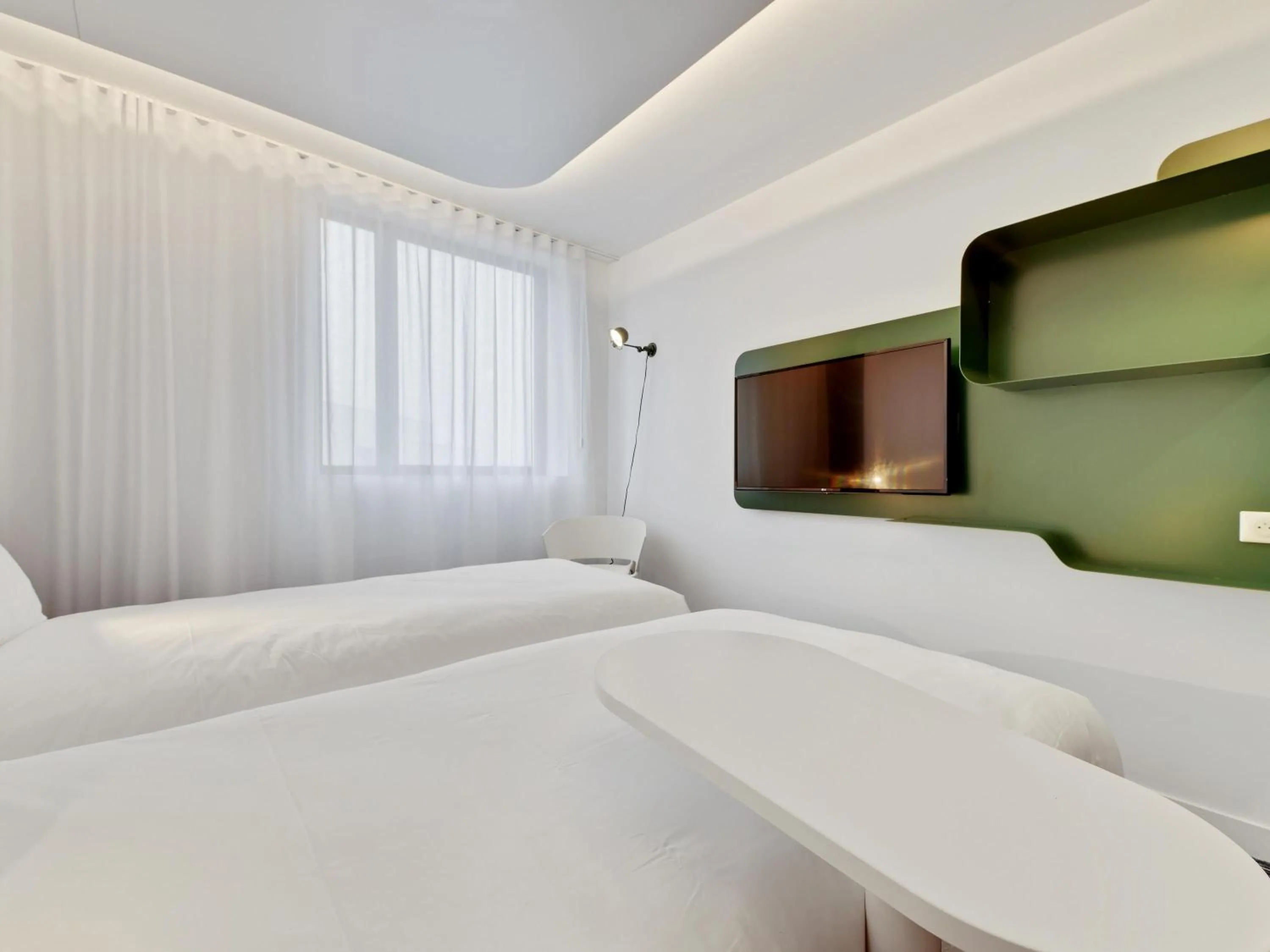 Bedroom, Bed in ibis Styles Paris Orly Airport