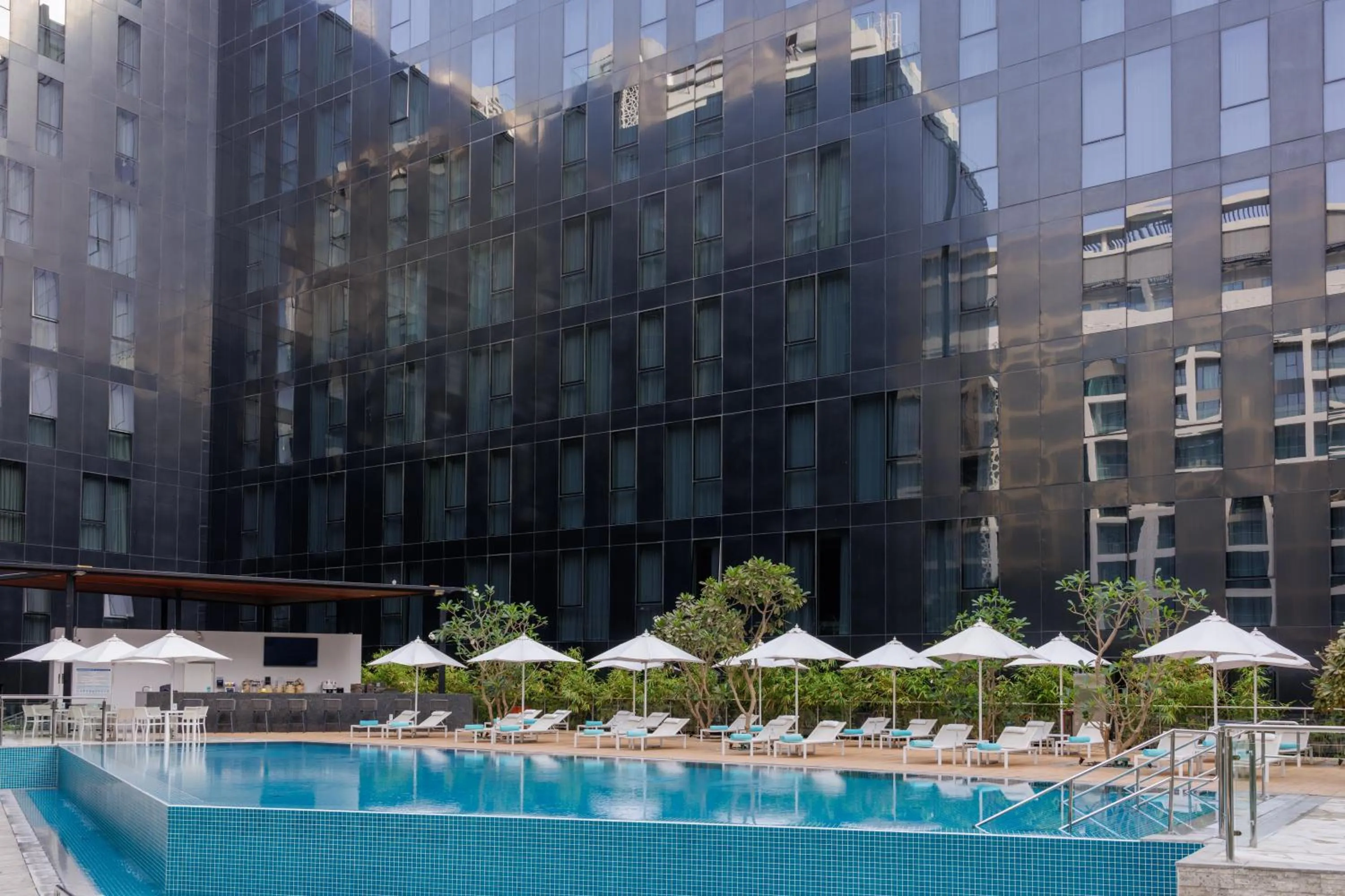 Swimming pool in ibis Styles Dubai Airport Hotel