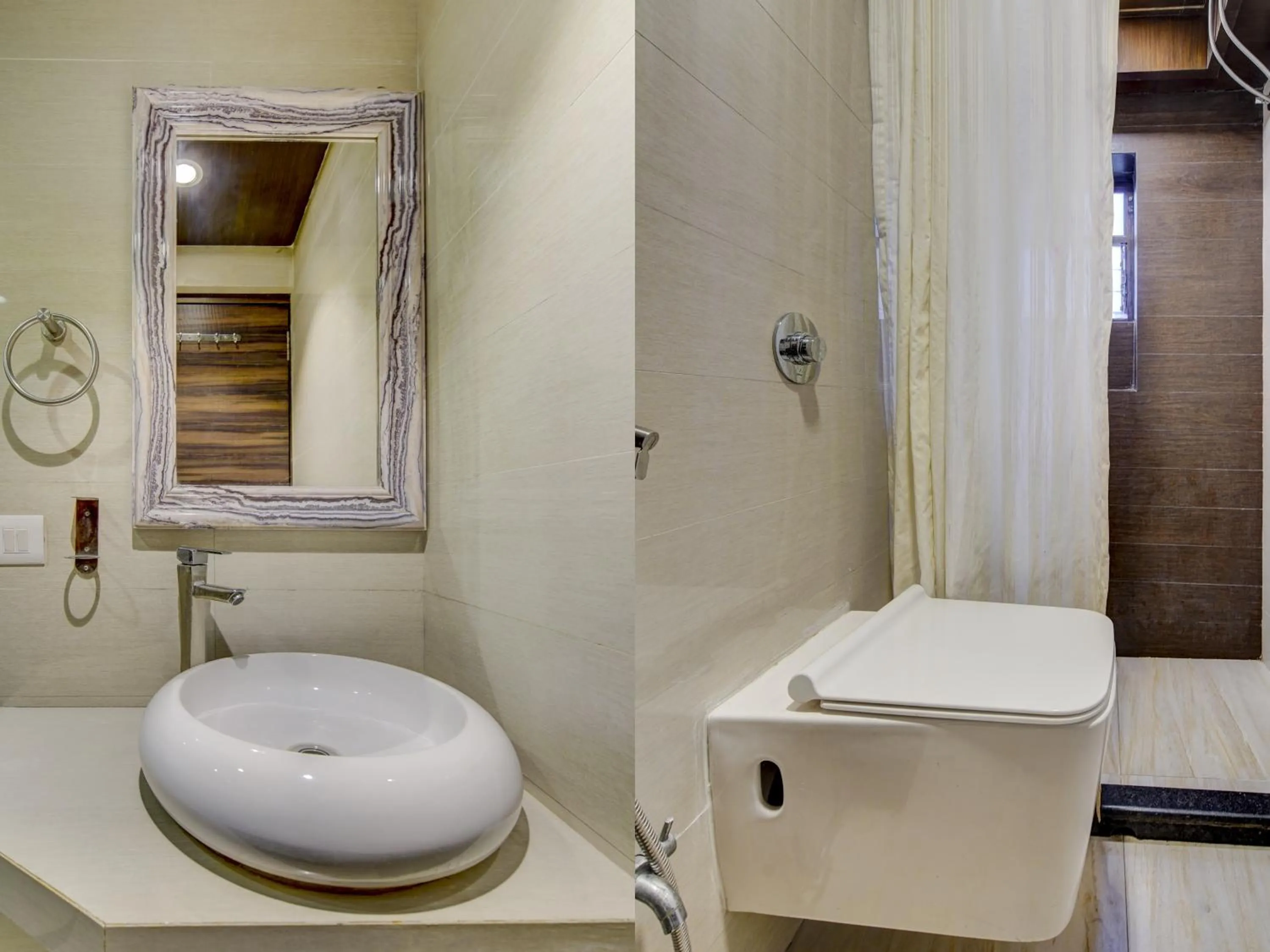 Bathroom in Treebo Soho Newtown Near New Town Bus Stand