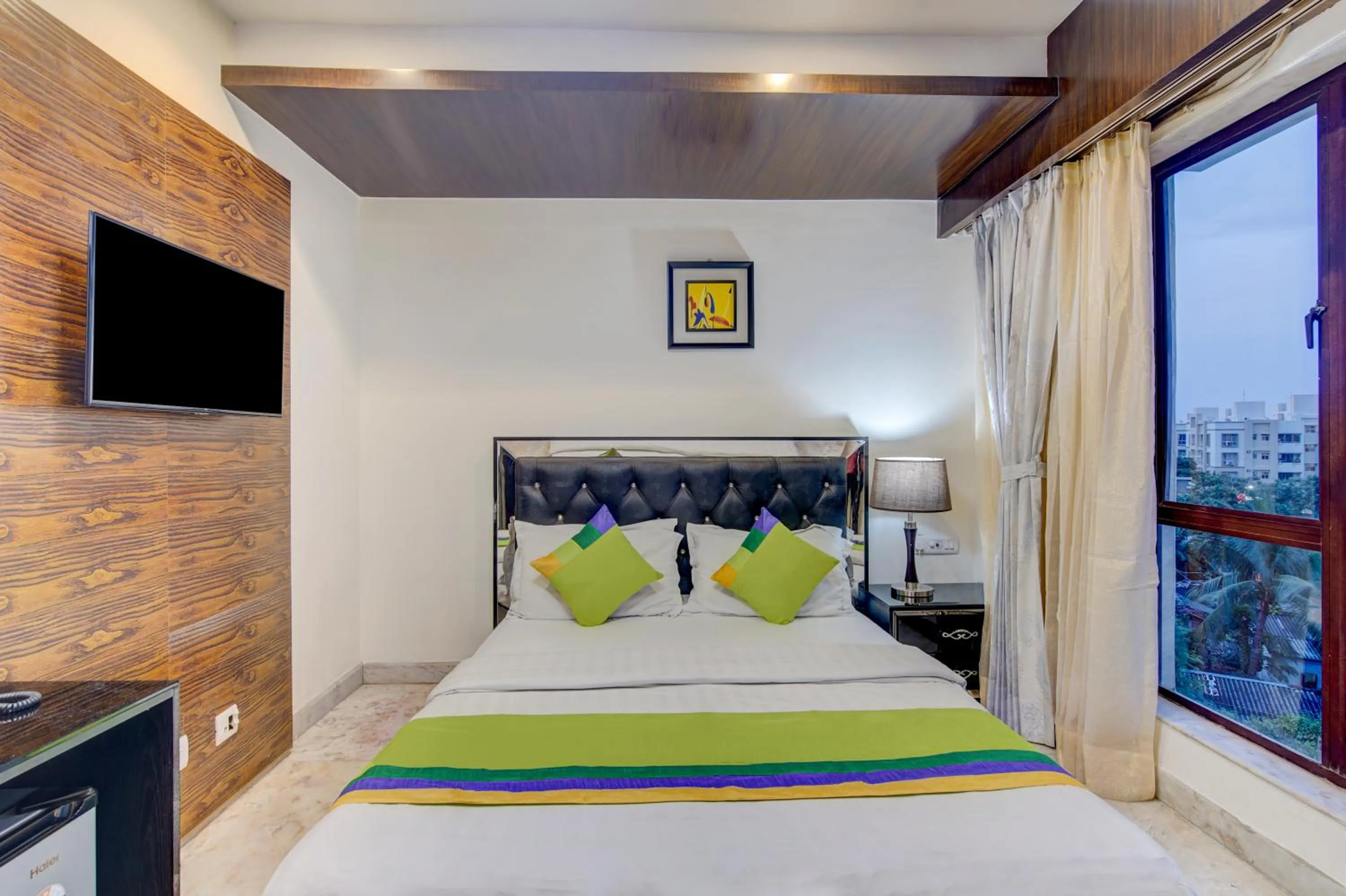 Bedroom, Bed in Treebo Soho Newtown Near New Town Bus Stand