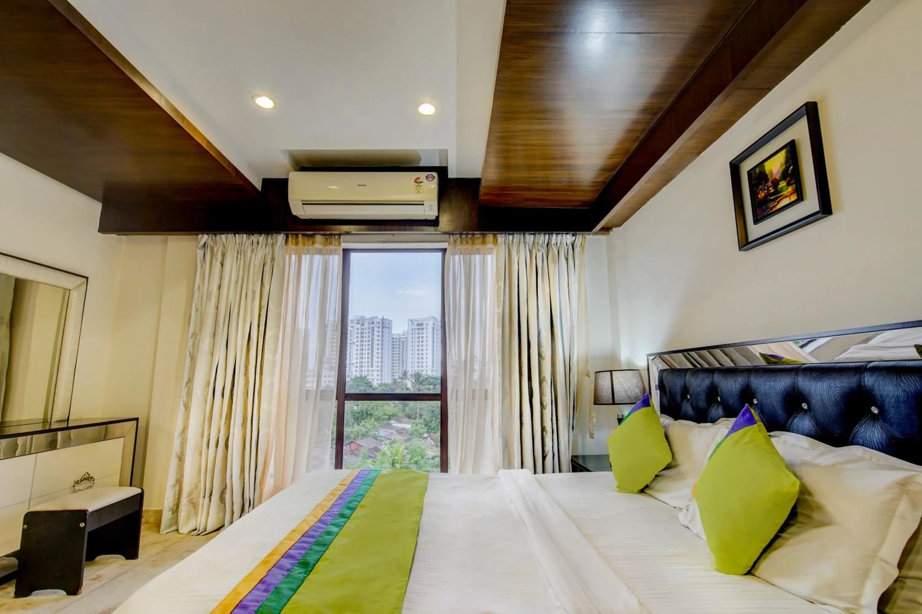 Bedroom, Bed in Treebo Soho Newtown Near New Town Bus Stand