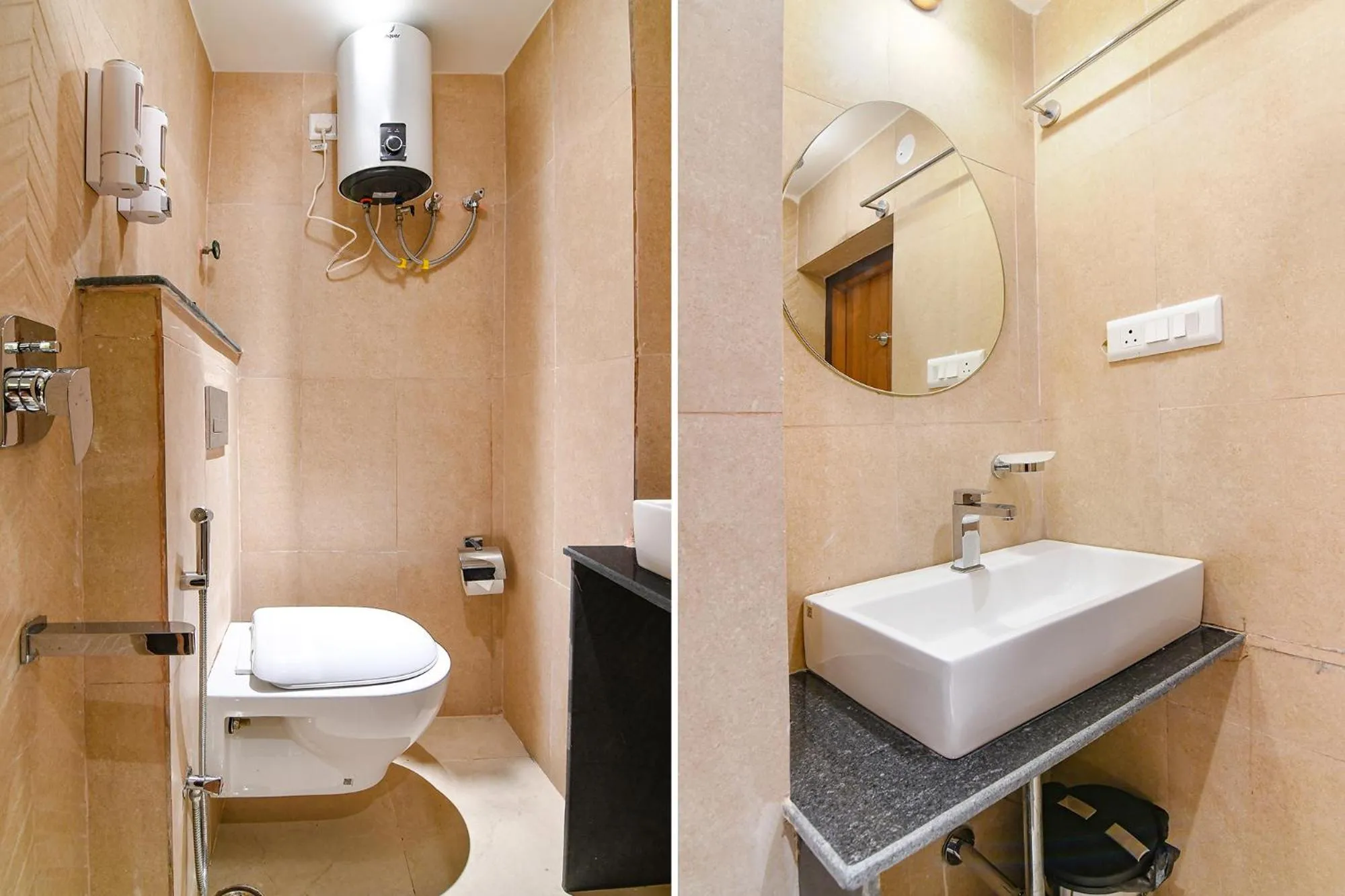 Shower in FabHotel Prime Swagatam International Chinar Park