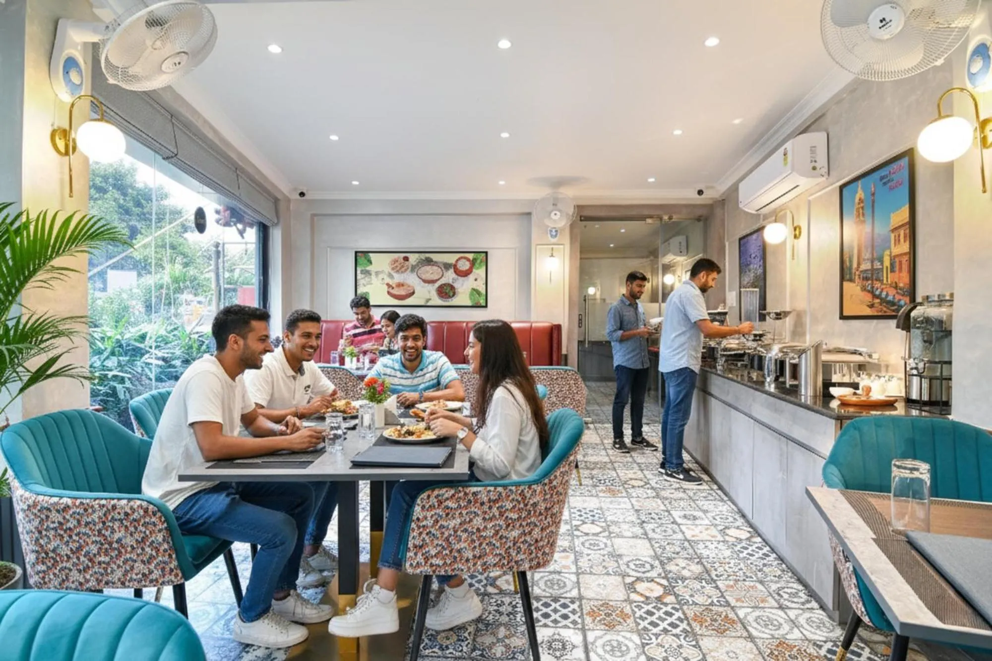 Restaurant/places to eat in FabHotel Prime Swagatam International Chinar Park