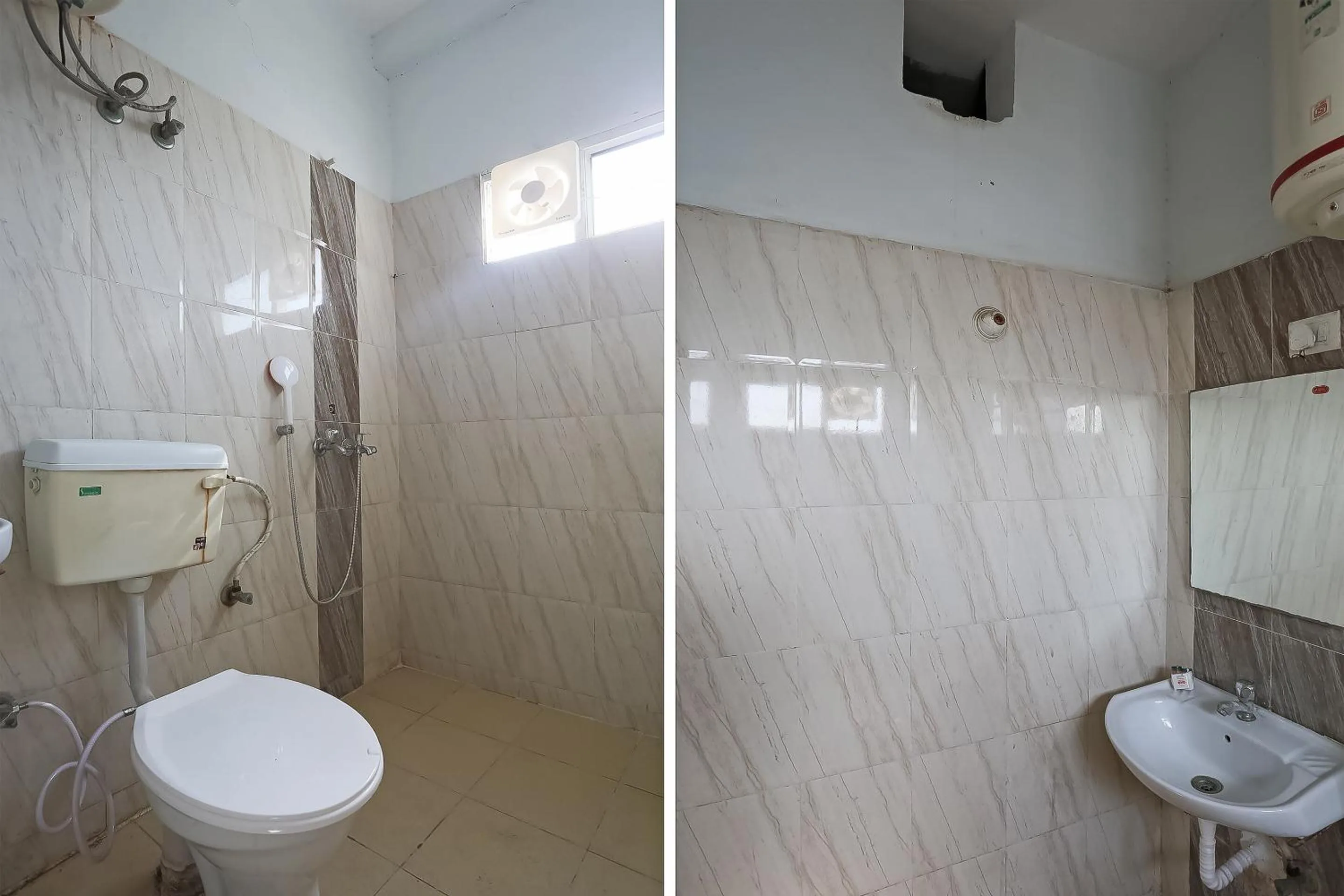 Bathroom in Hotel O M.M. Paradise & PG