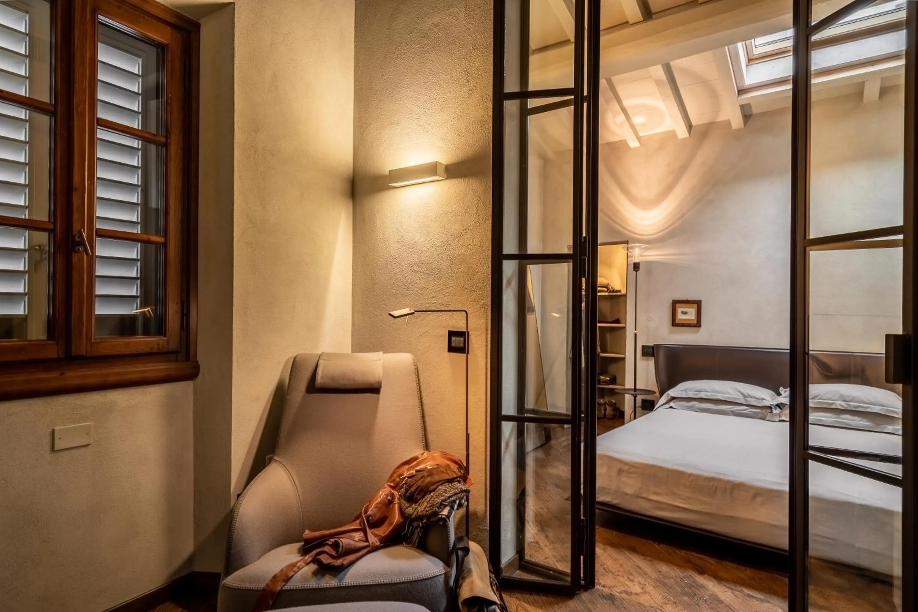 Bedroom, Bed in Oltrarno 1881 Apartments