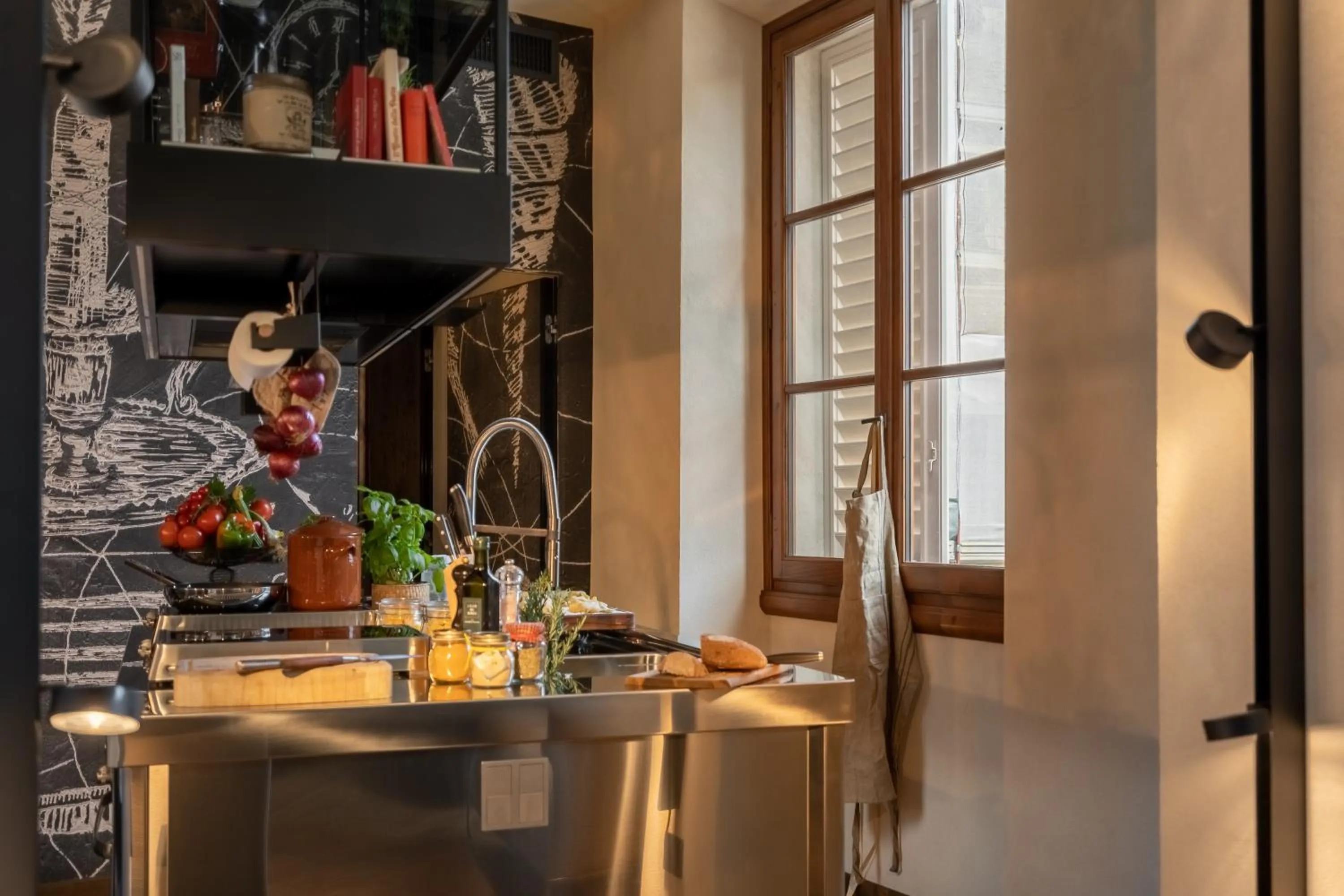 Kitchen or kitchenette in Oltrarno 1881 Apartments