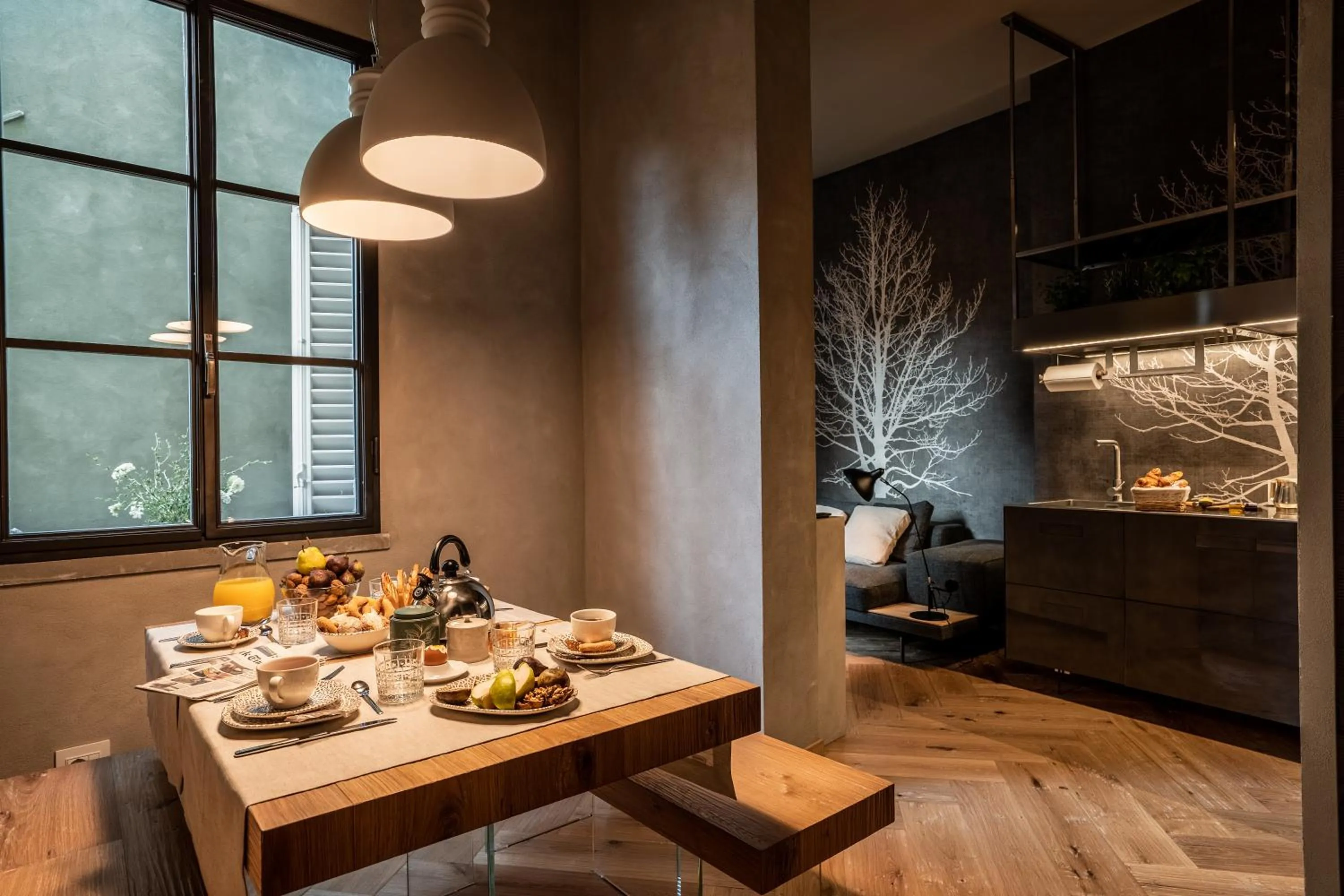 Kitchen or kitchenette in Oltrarno 1881 Apartments