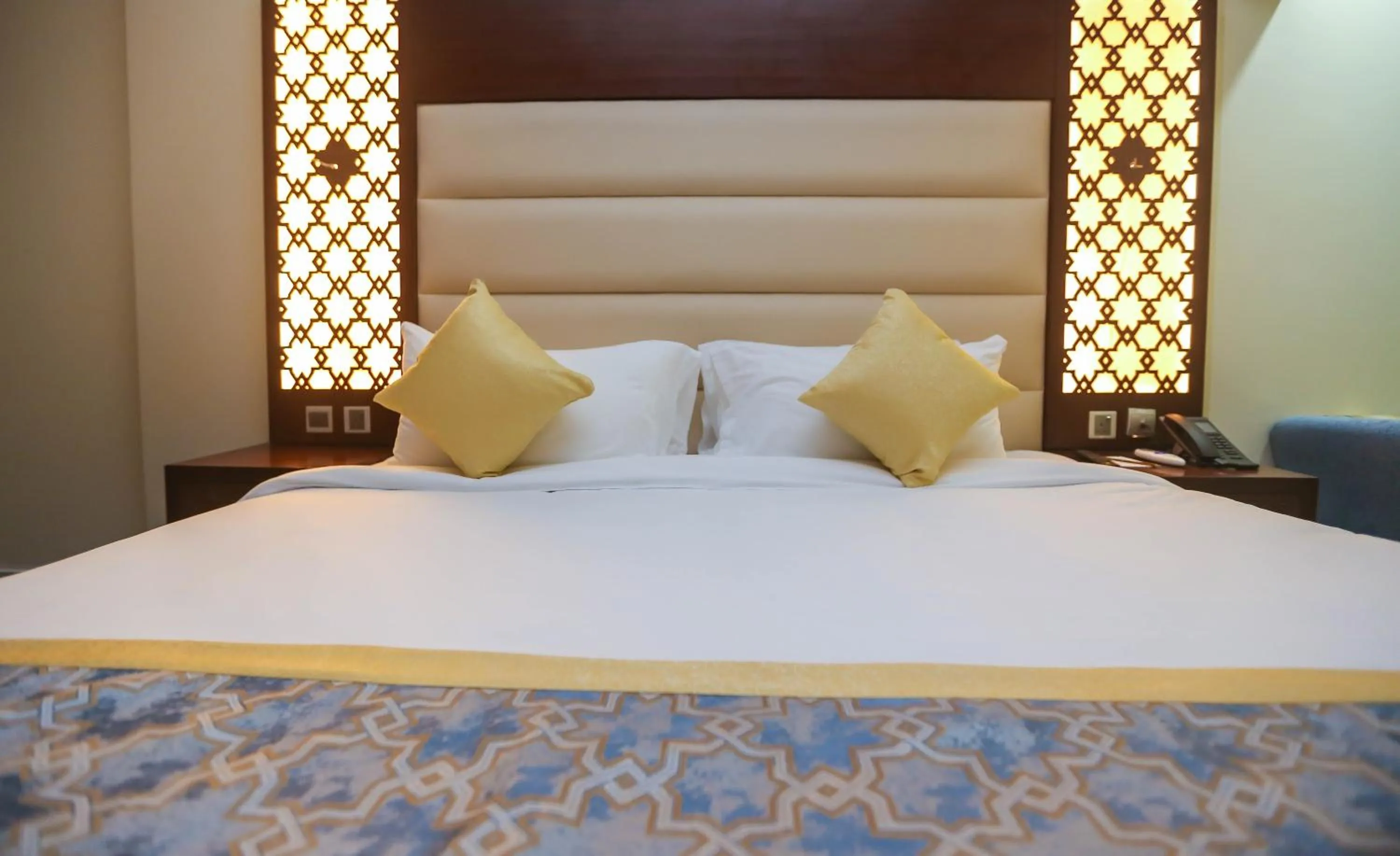 Bed in Jeddah Oasis Hotel