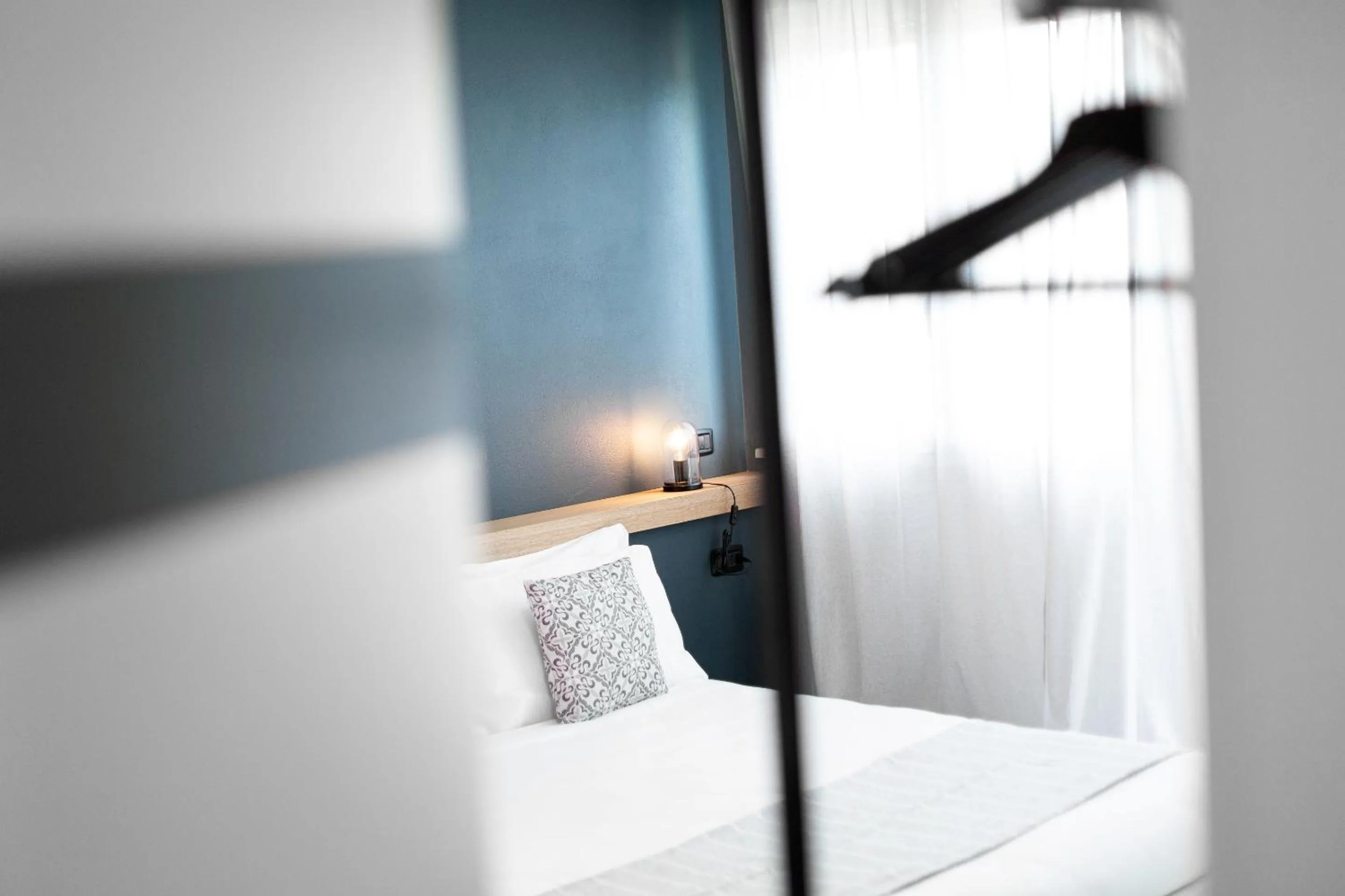 Decorative detail, Bed in Attico43 B&B