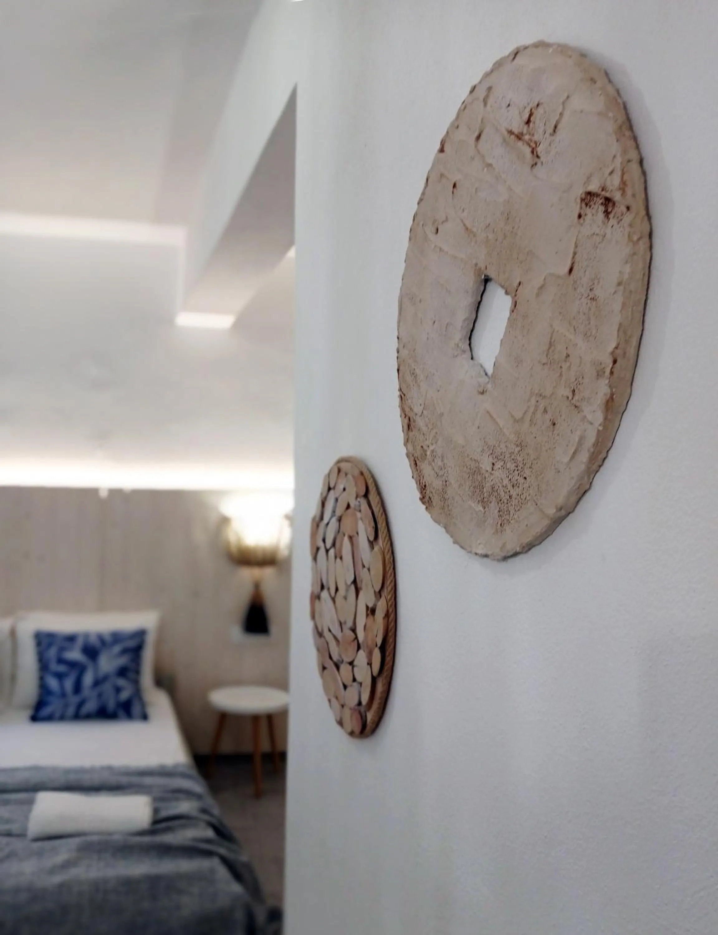 Decorative detail, Bed in Thalassa Naxos