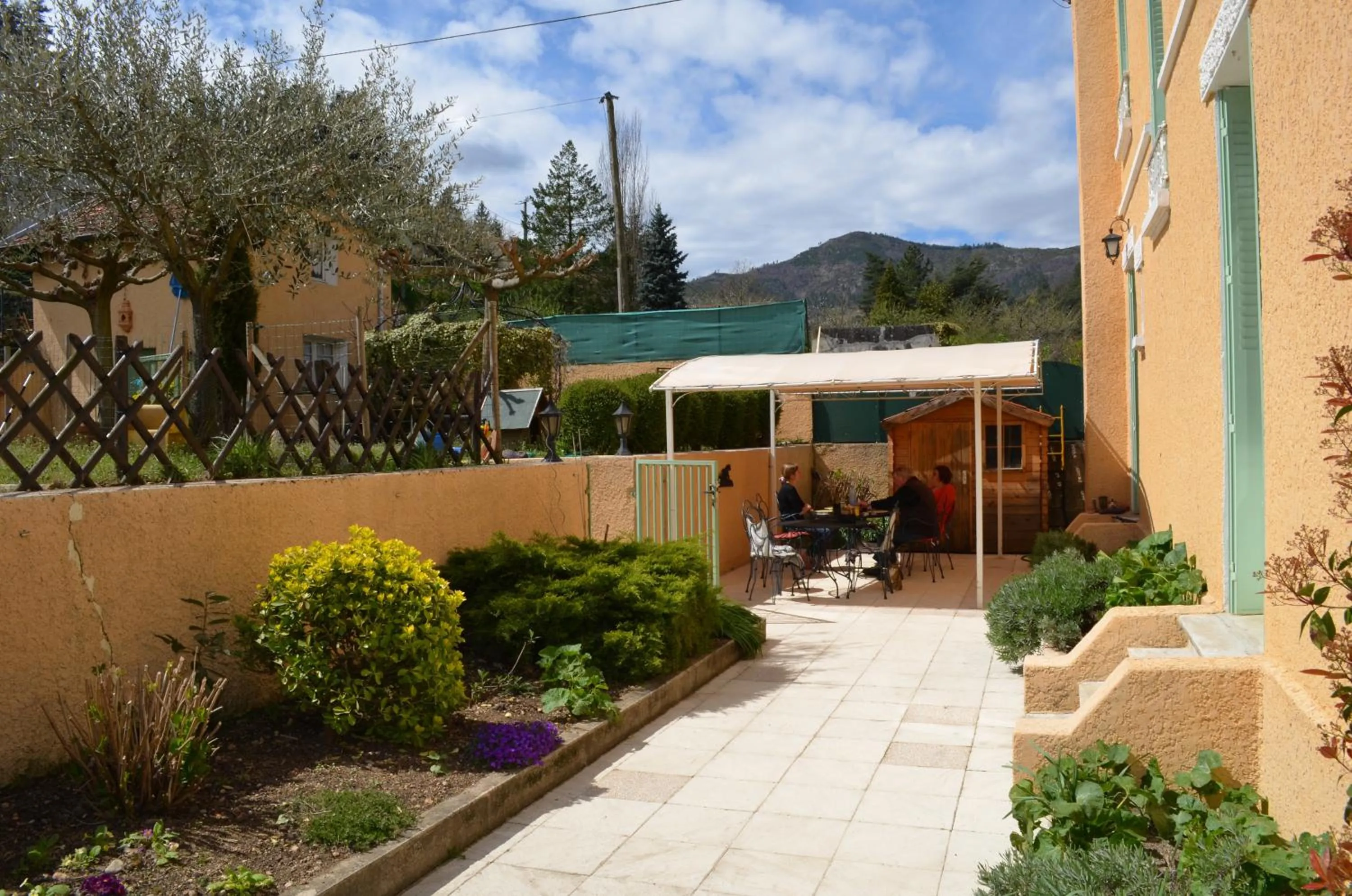Garden view in La Renardière