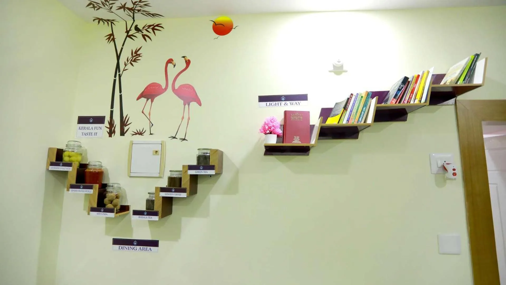 Decorative detail in Base9 Cochin Airport Hotel