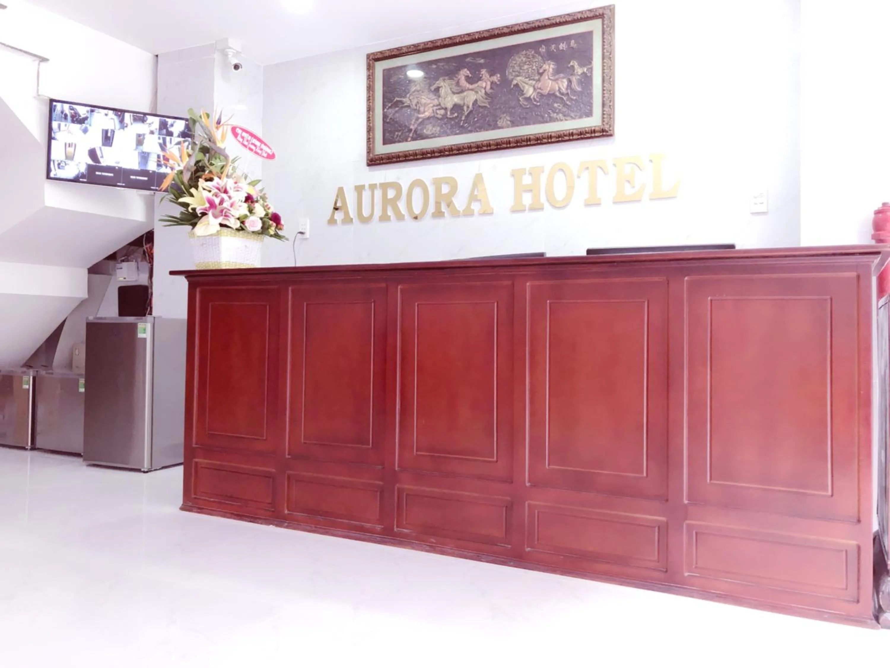 Lobby or reception in Aurora Hotel