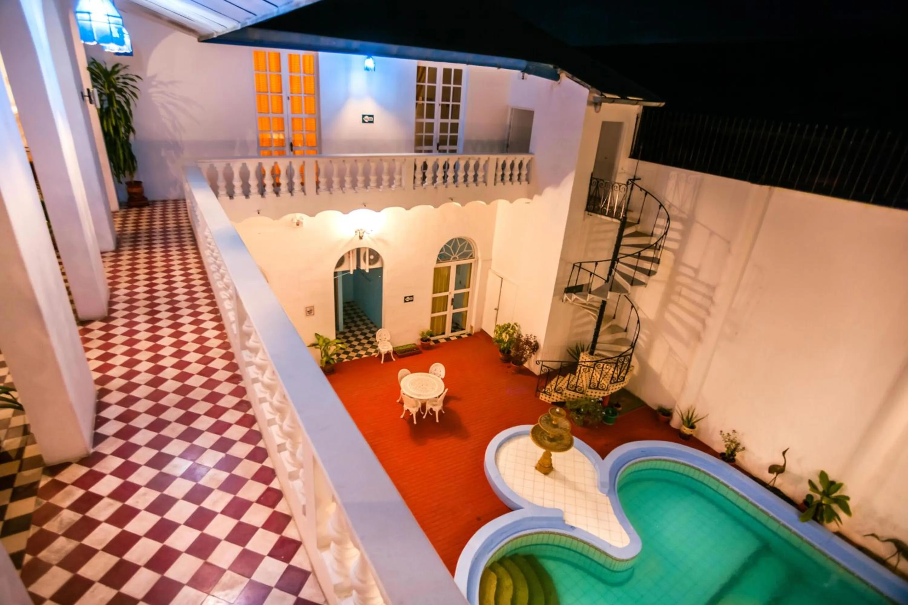 Pool view in Casa Morey