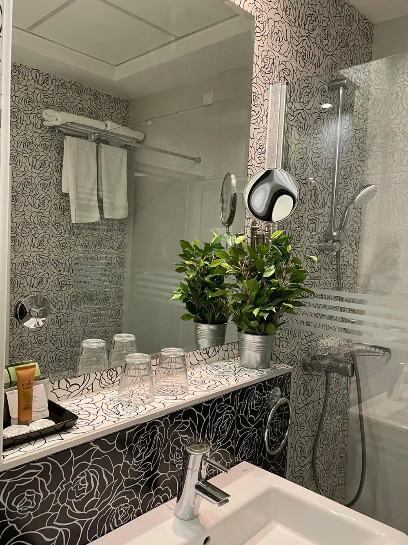 Bathroom in Queen's Hotel - Zebra Centre