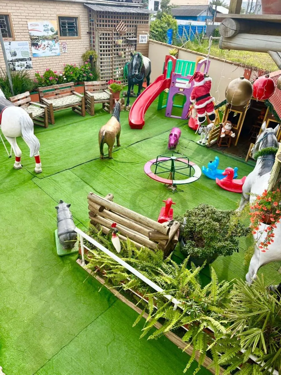 Children play ground in Pousada Alegria do Cowboy