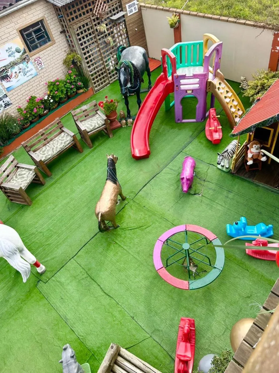 Children play ground in Pousada Alegria do Cowboy