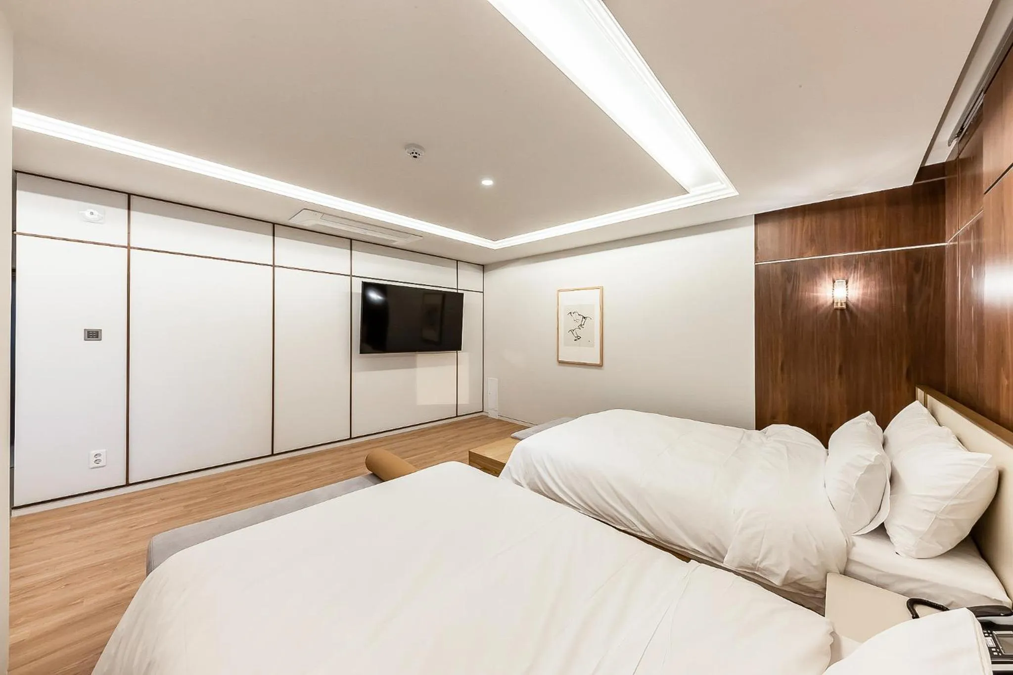 Bed in Brown-Dot Hotel Ulsan-Sincheon