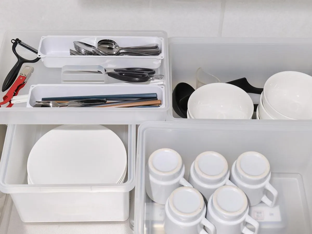 Kitchen or kitchenette in UCHI Living Stay Otaru Suitengu