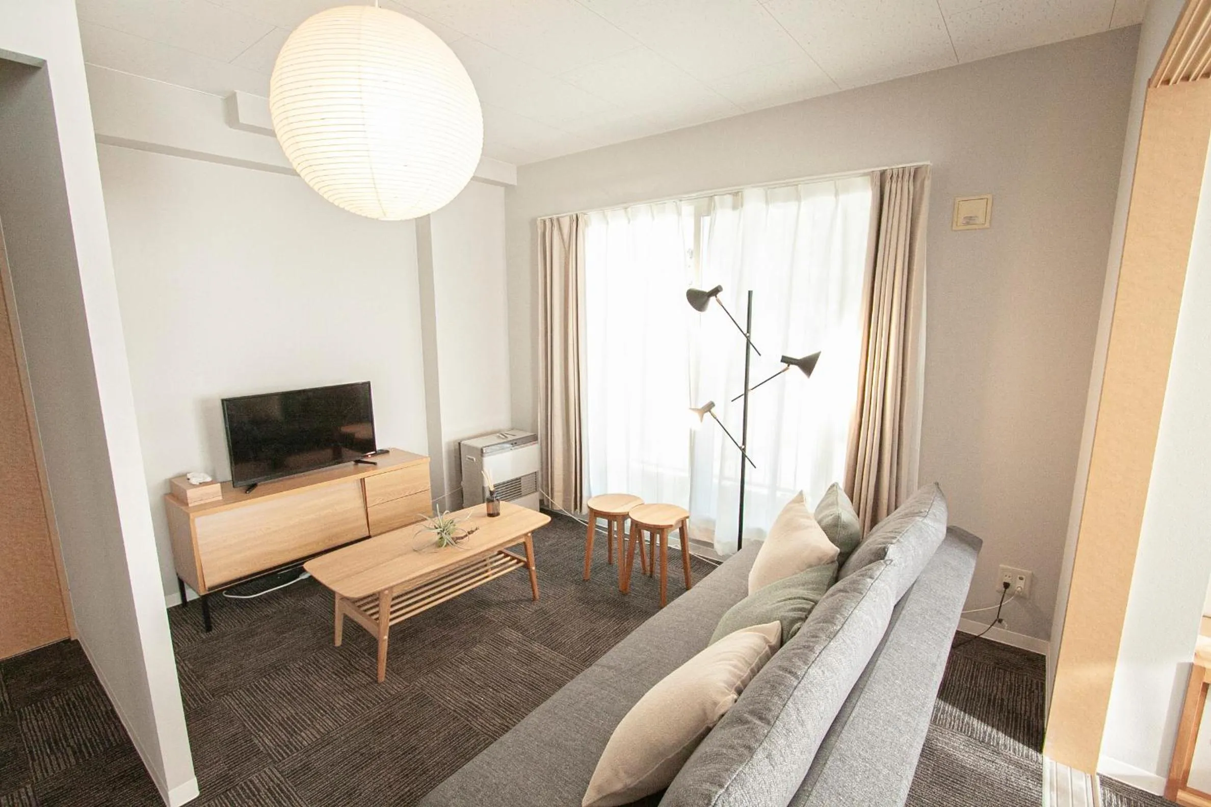 Living room in UCHI Living Stay Otaru Suitengu
