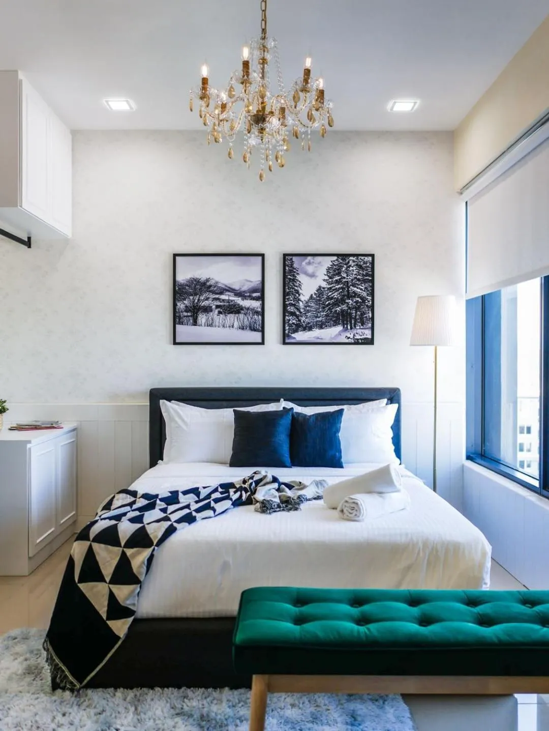 Bedroom, Bed in Tropicana 218 Macalister Studio with Seaview