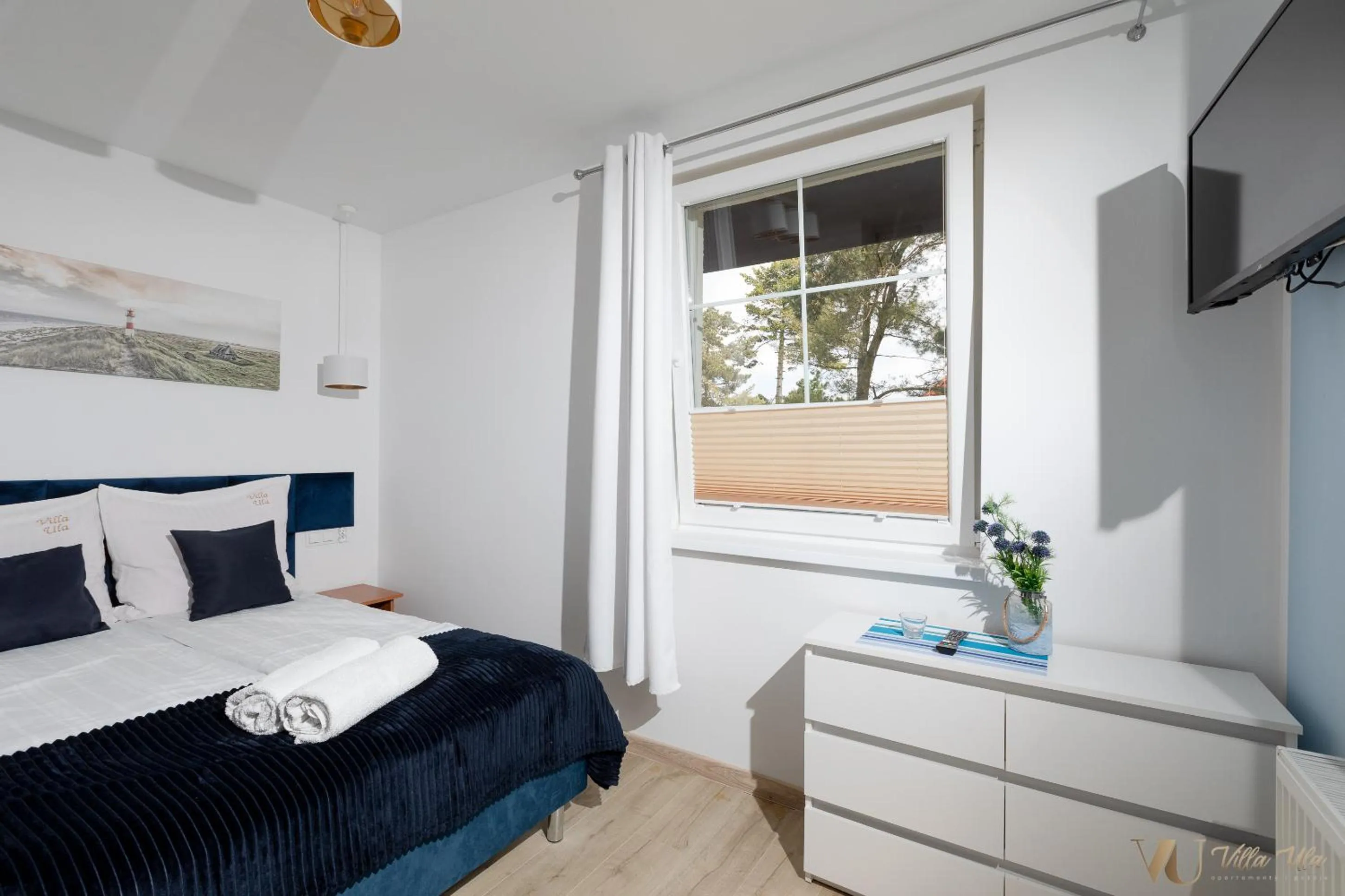 Bedroom, Bed in Villa Ula