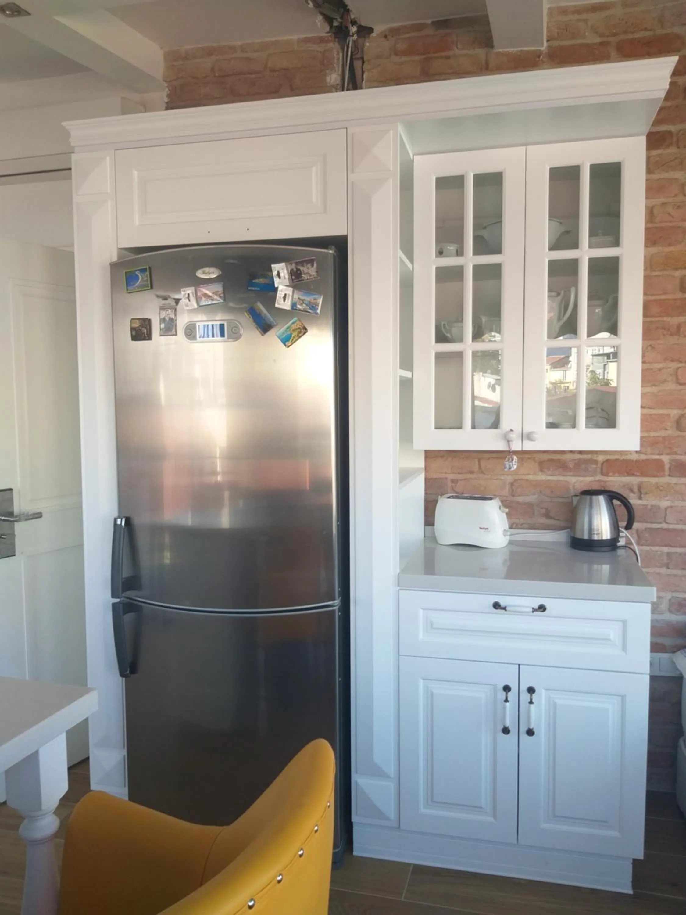 Kitchen or kitchenette in The White Swan Suites Beyoglu