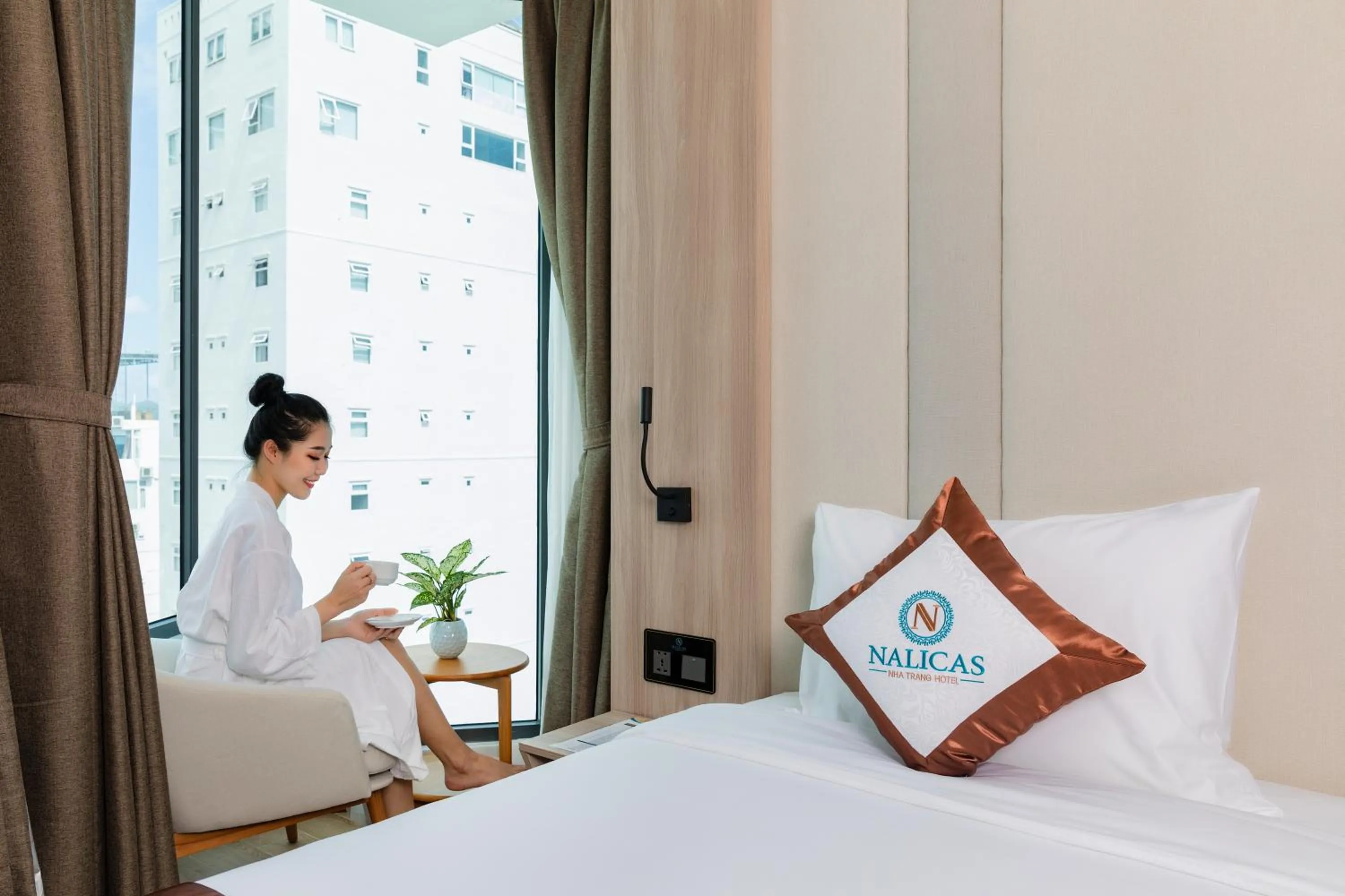 People, Bed in Nalicas Nha Trang Hotel