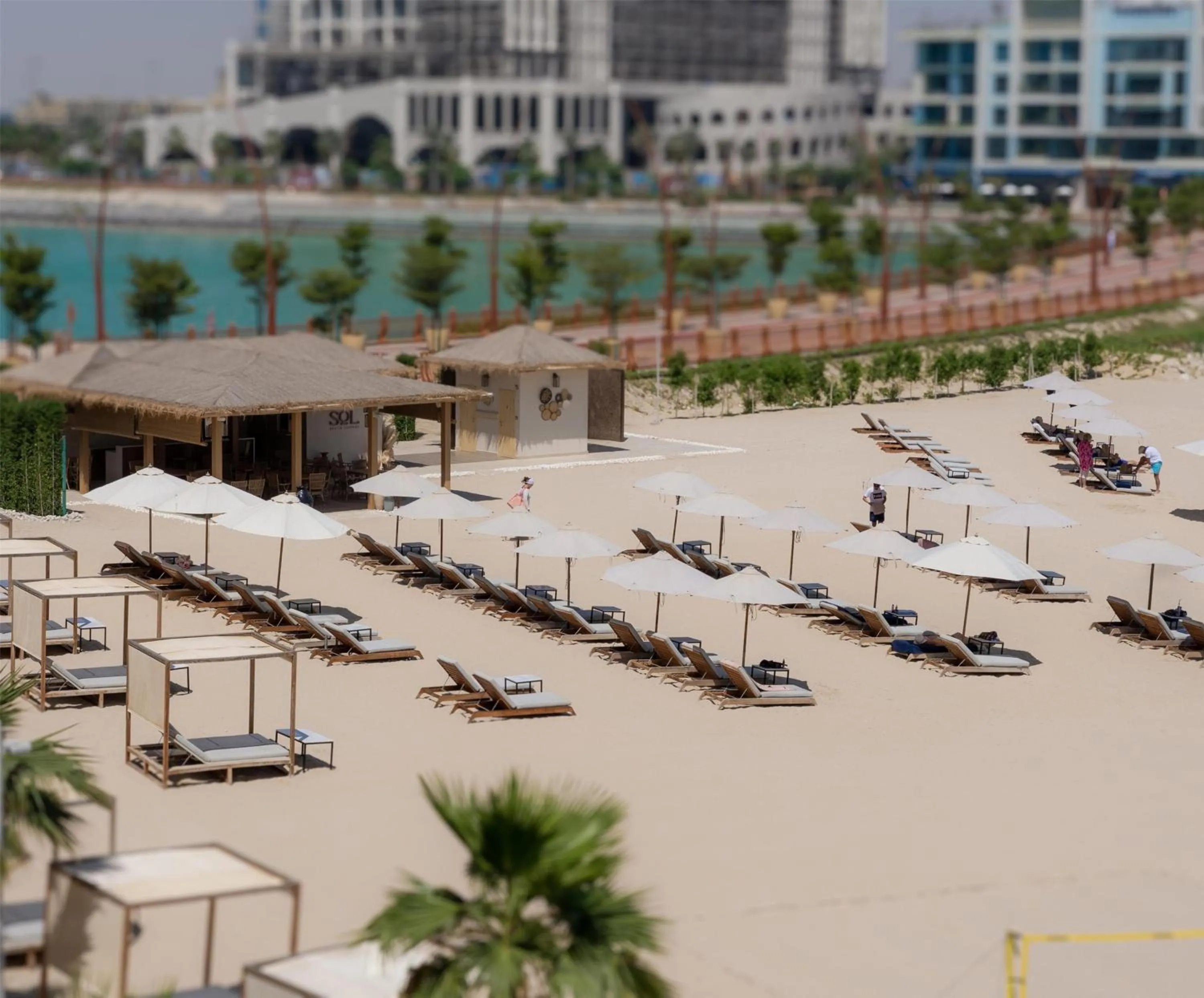 Beach in Hilton Doha The Pearl