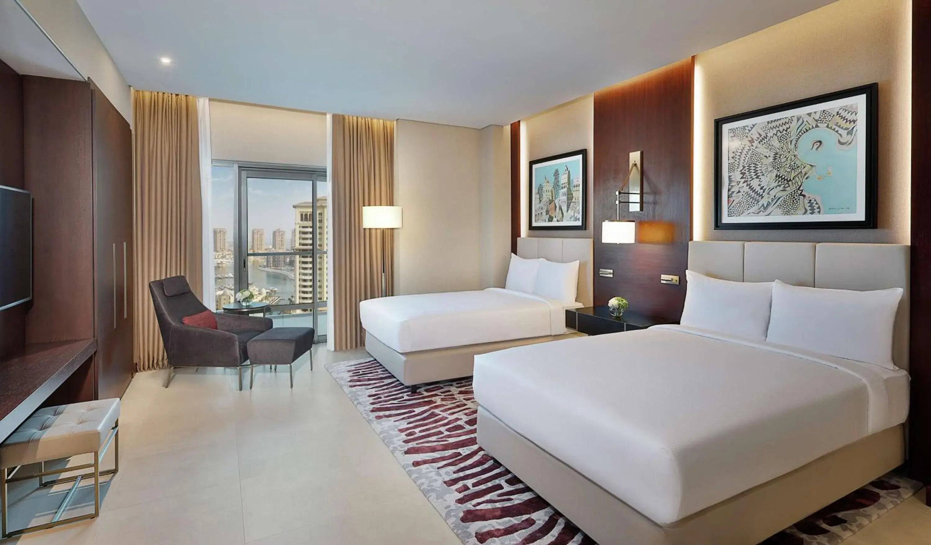 Deluxe Two-Bedroom Suite in Hilton Doha The Pearl Deluxe Two-Bedroom Suite in Hilton Doha The Pearl