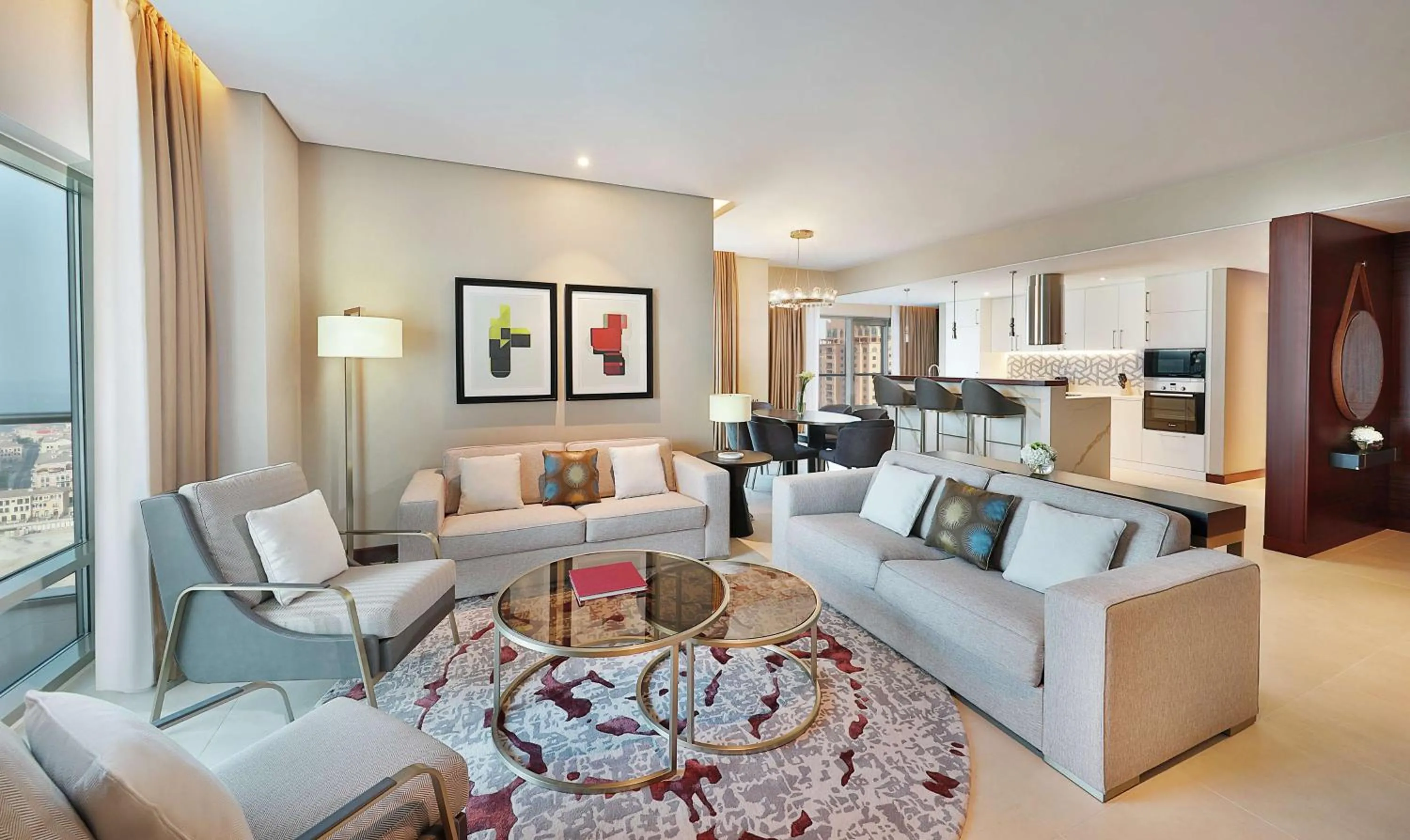 Living room in Hilton Doha The Pearl